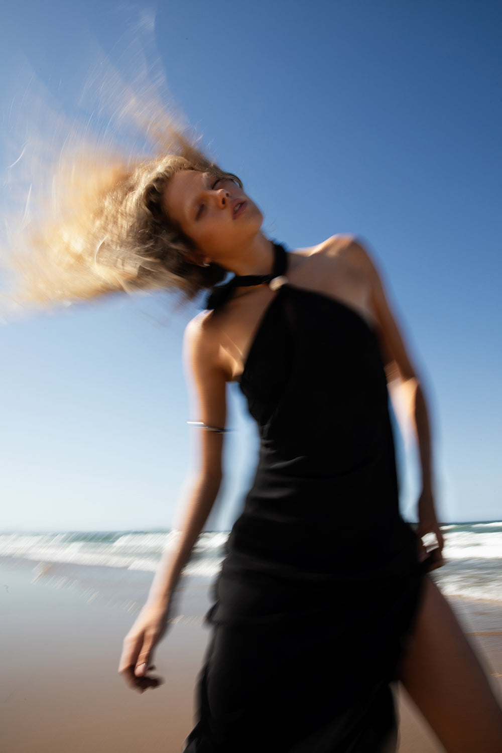 Rioja Halter Scarf Maxi Dress