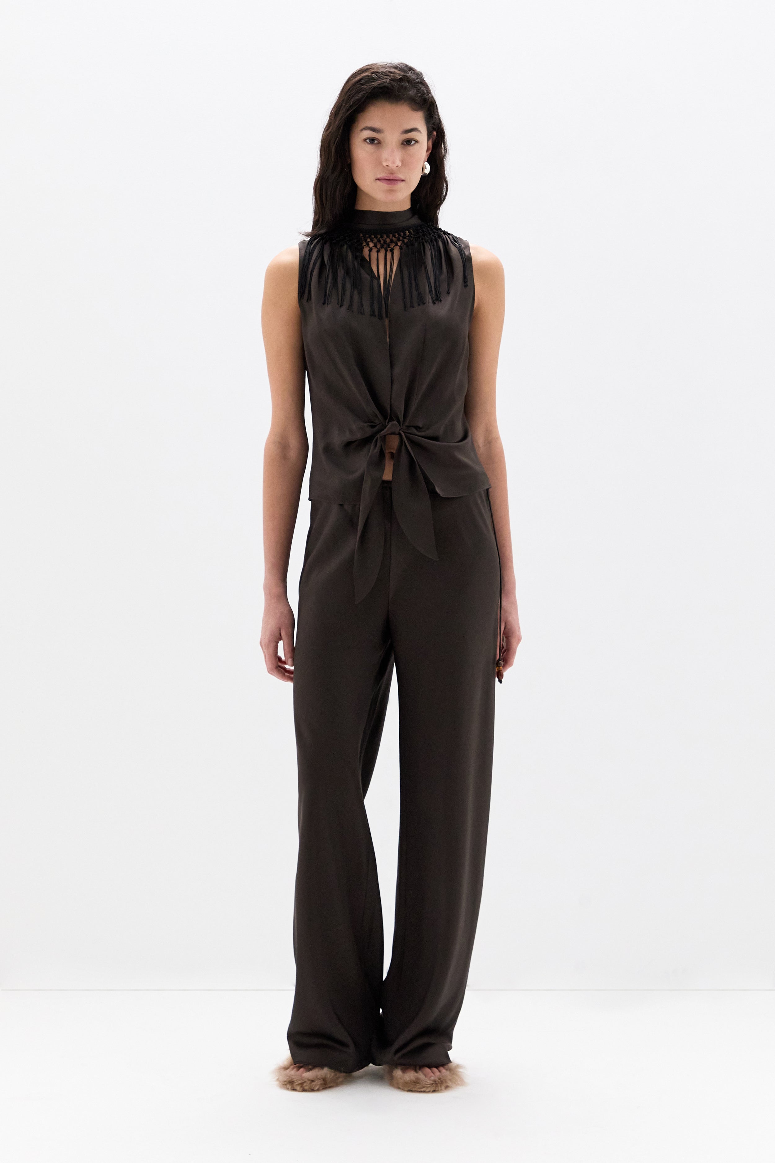 Lula Fringe Tie Top