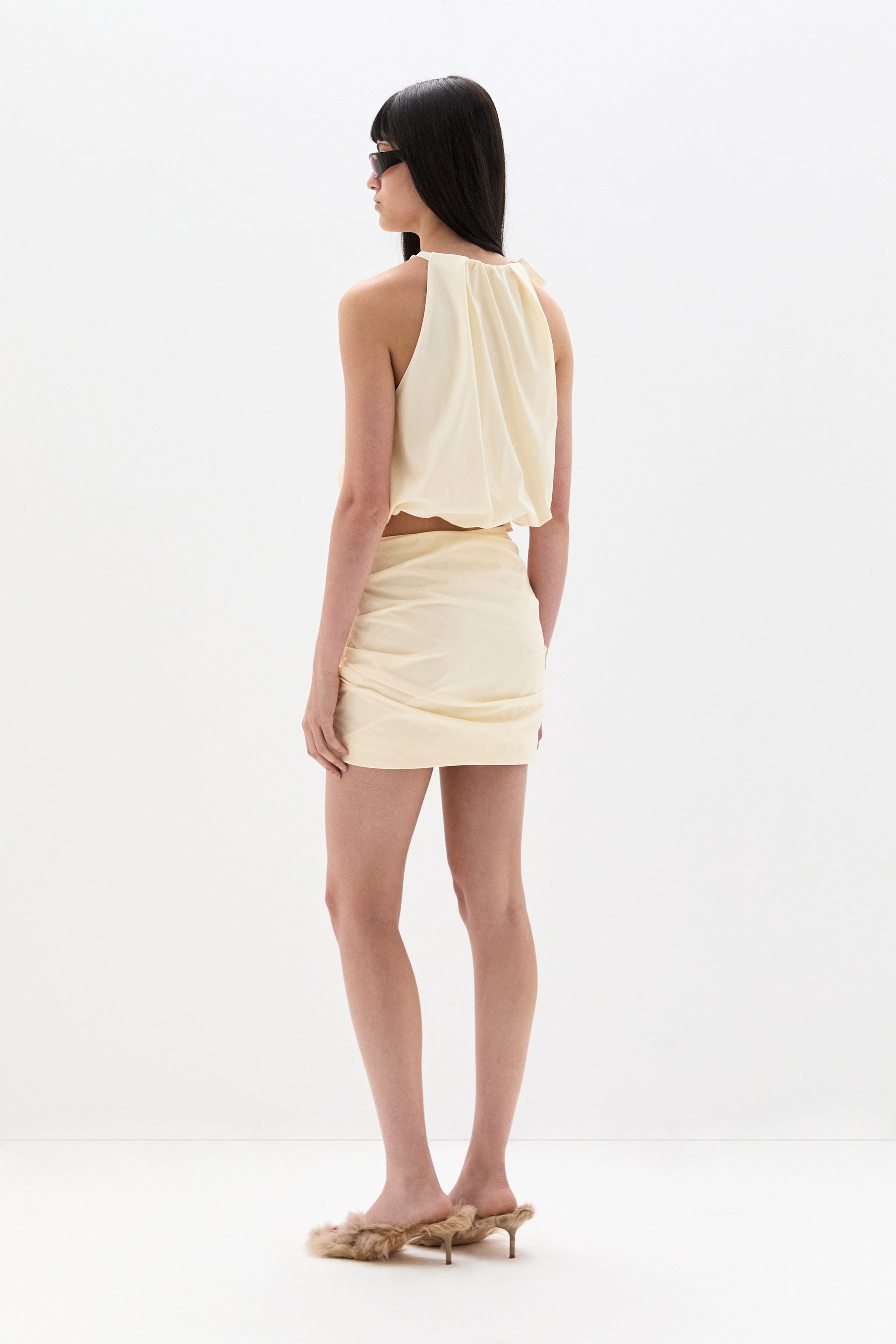 Arla Gathered Mini Skirt