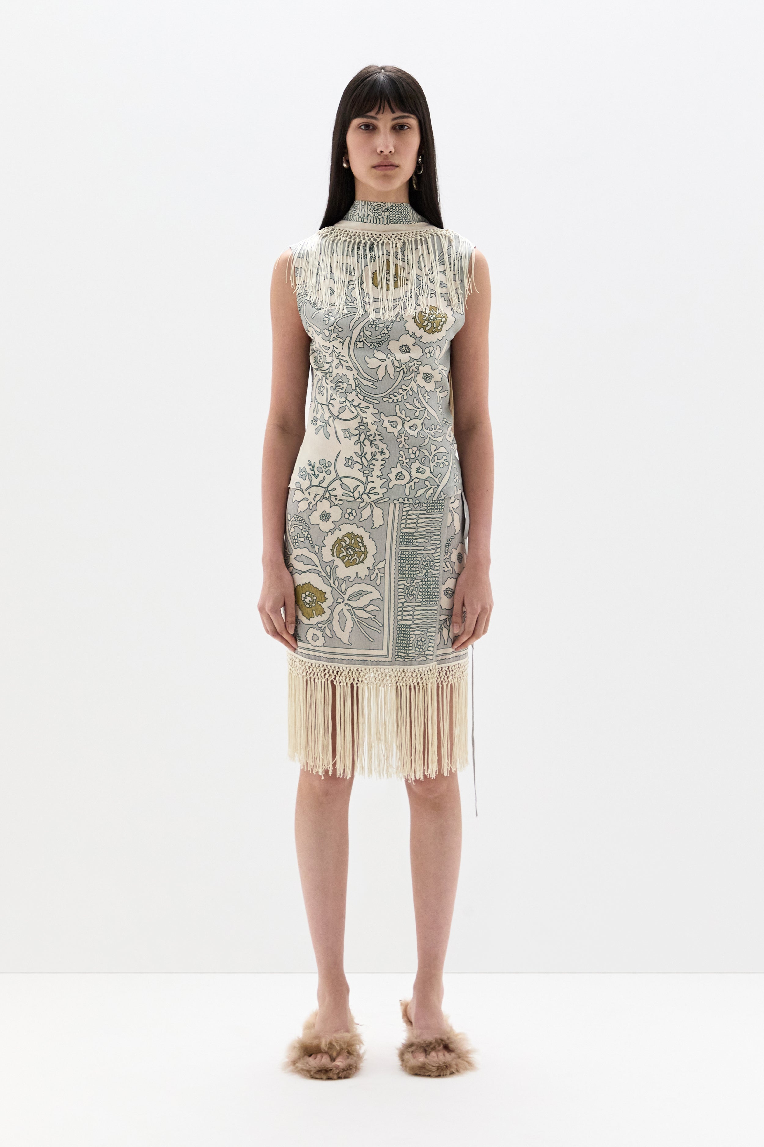 Lula Fringe Wrap Mini Skirt