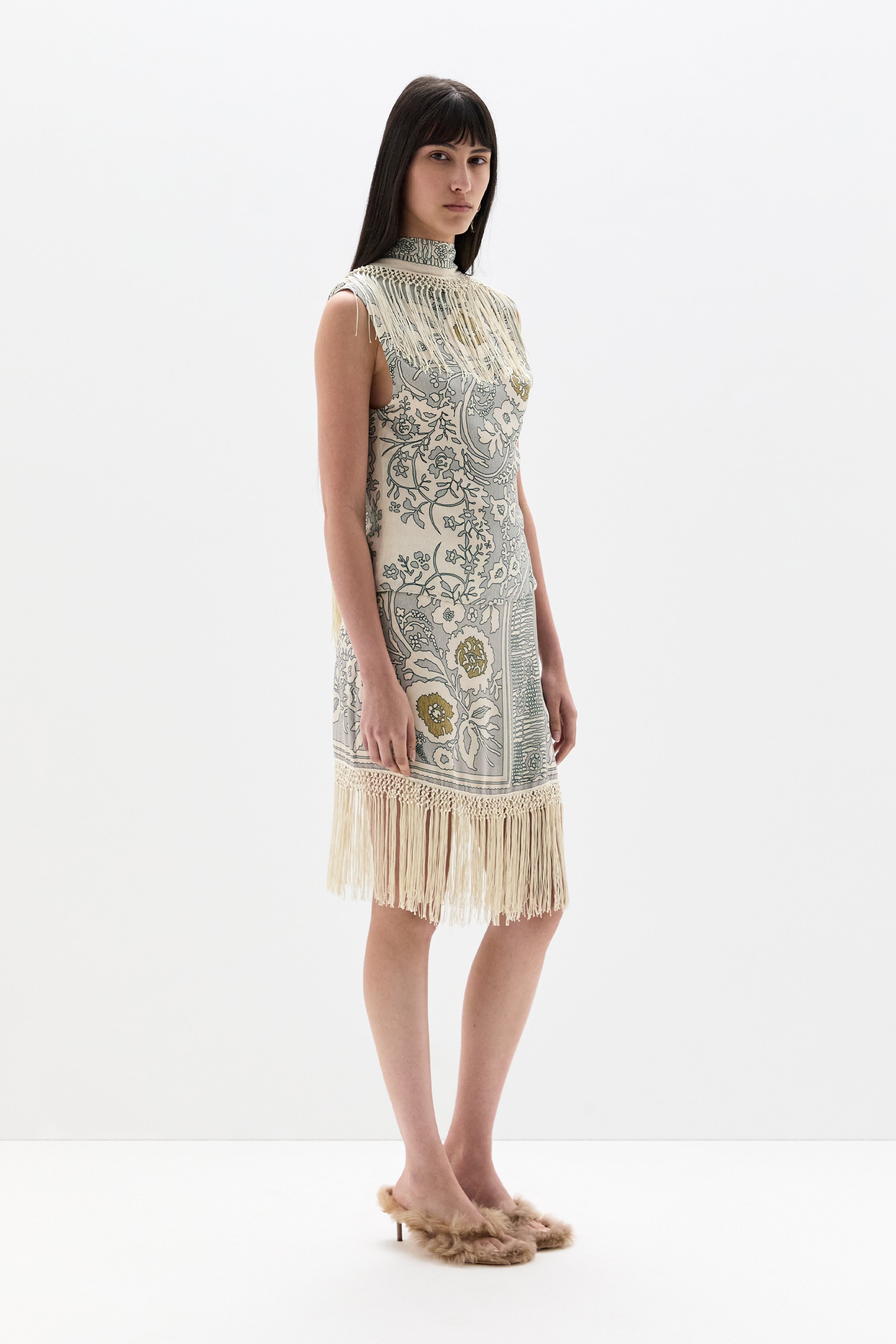 Lula Fringe Wrap Mini Skirt