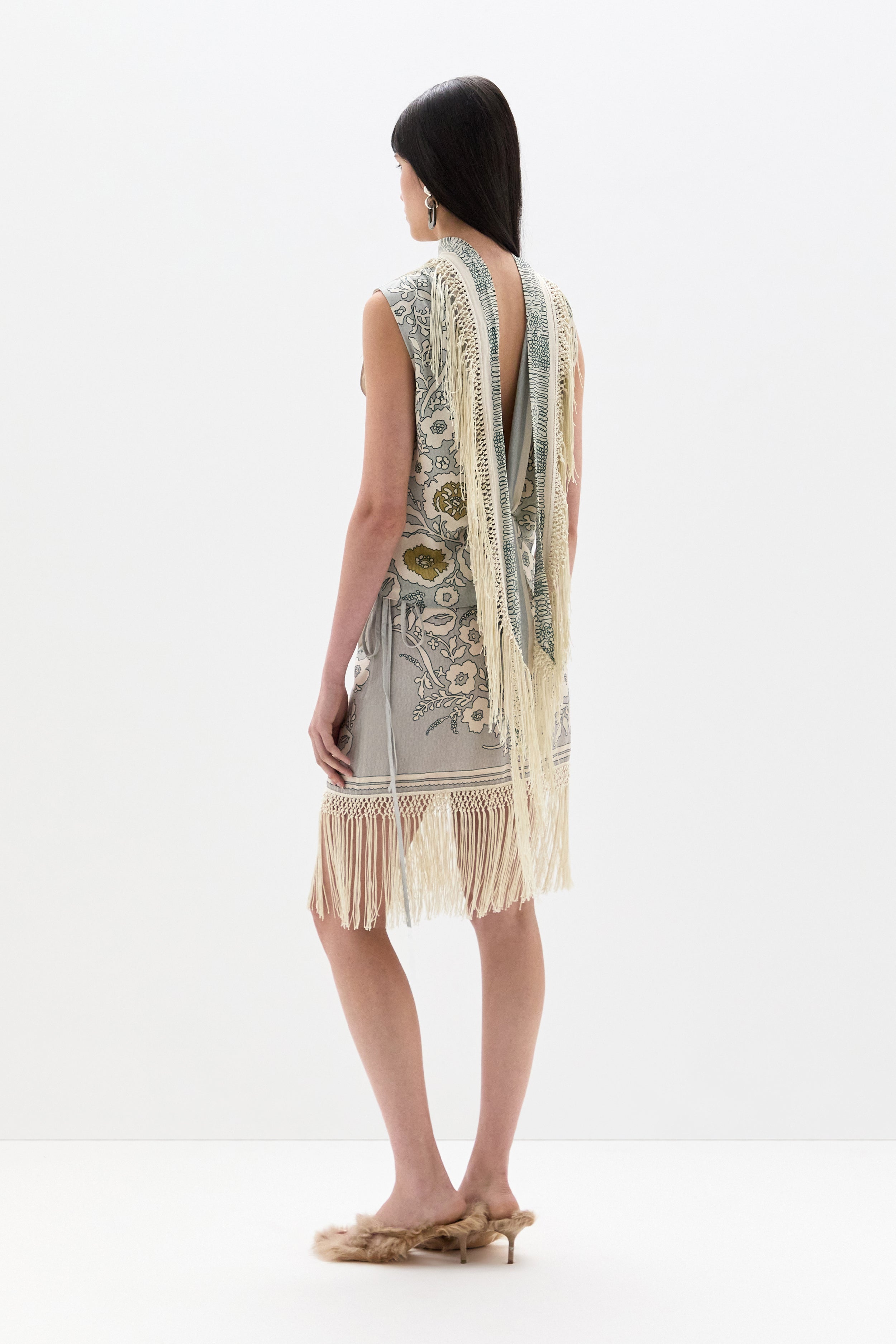 Lula Fringe Wrap Mini Skirt