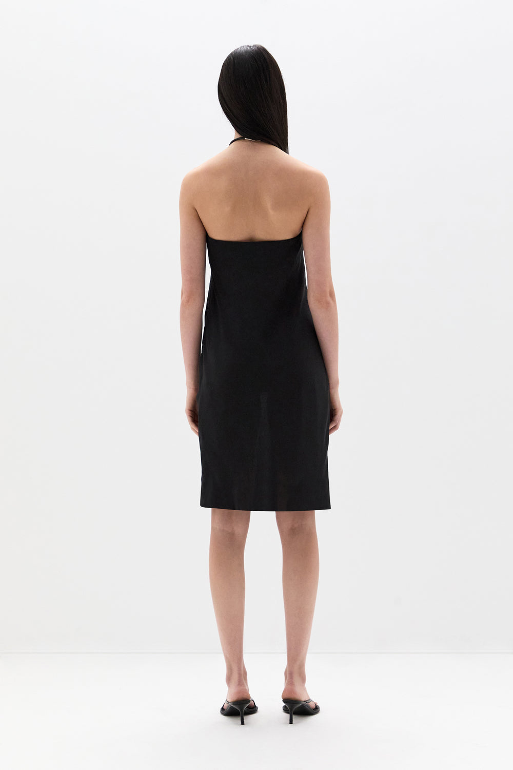 Strobe Strapless Midi Dress
