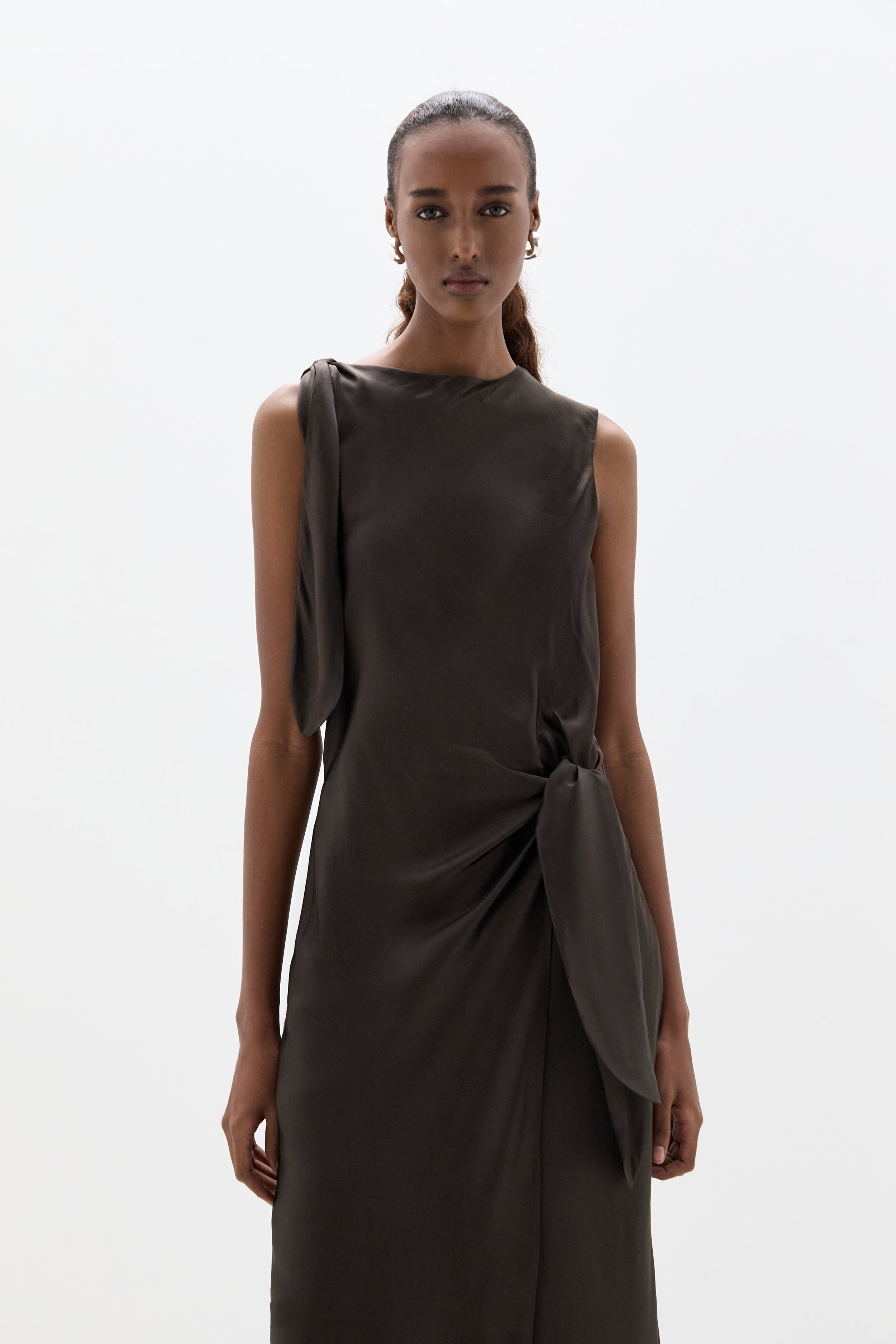 Gabriete Tie Shoulder Dress