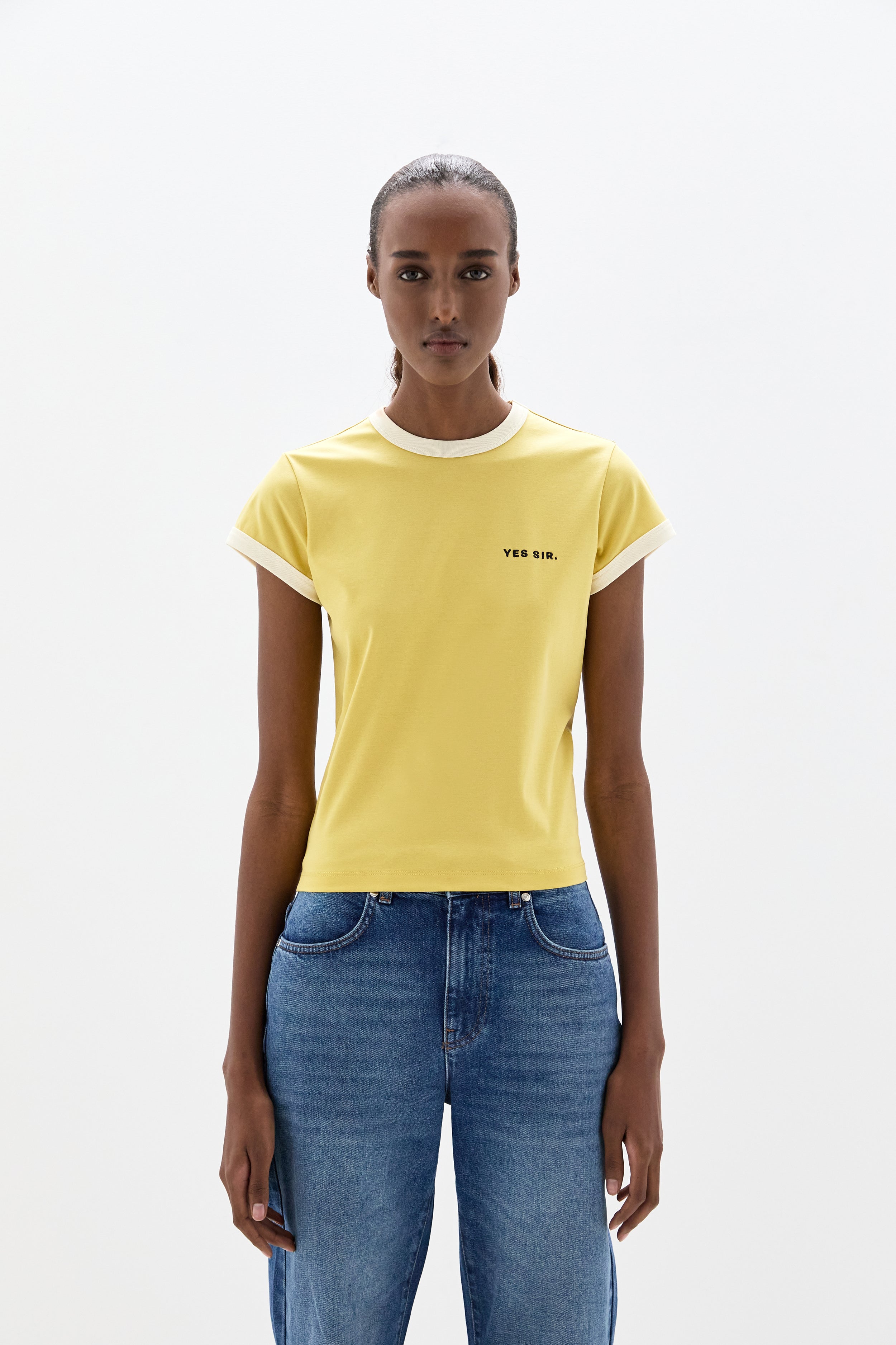 Yes Sir. Fitted Tee