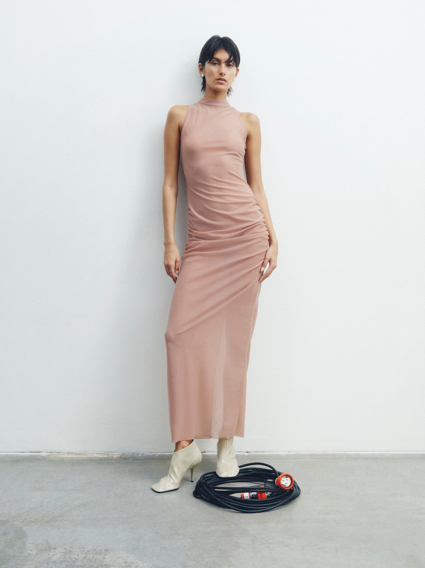Ruby Open Back Gown
