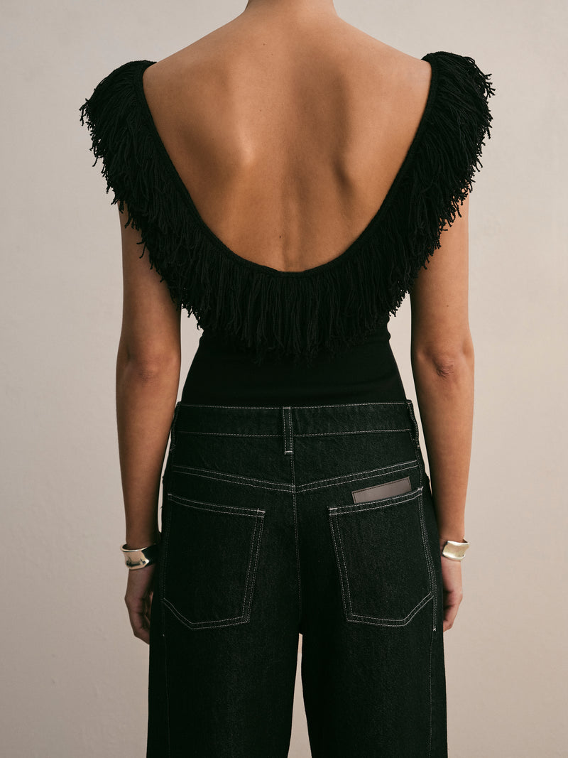 Marcelline Fringe Bodysuit