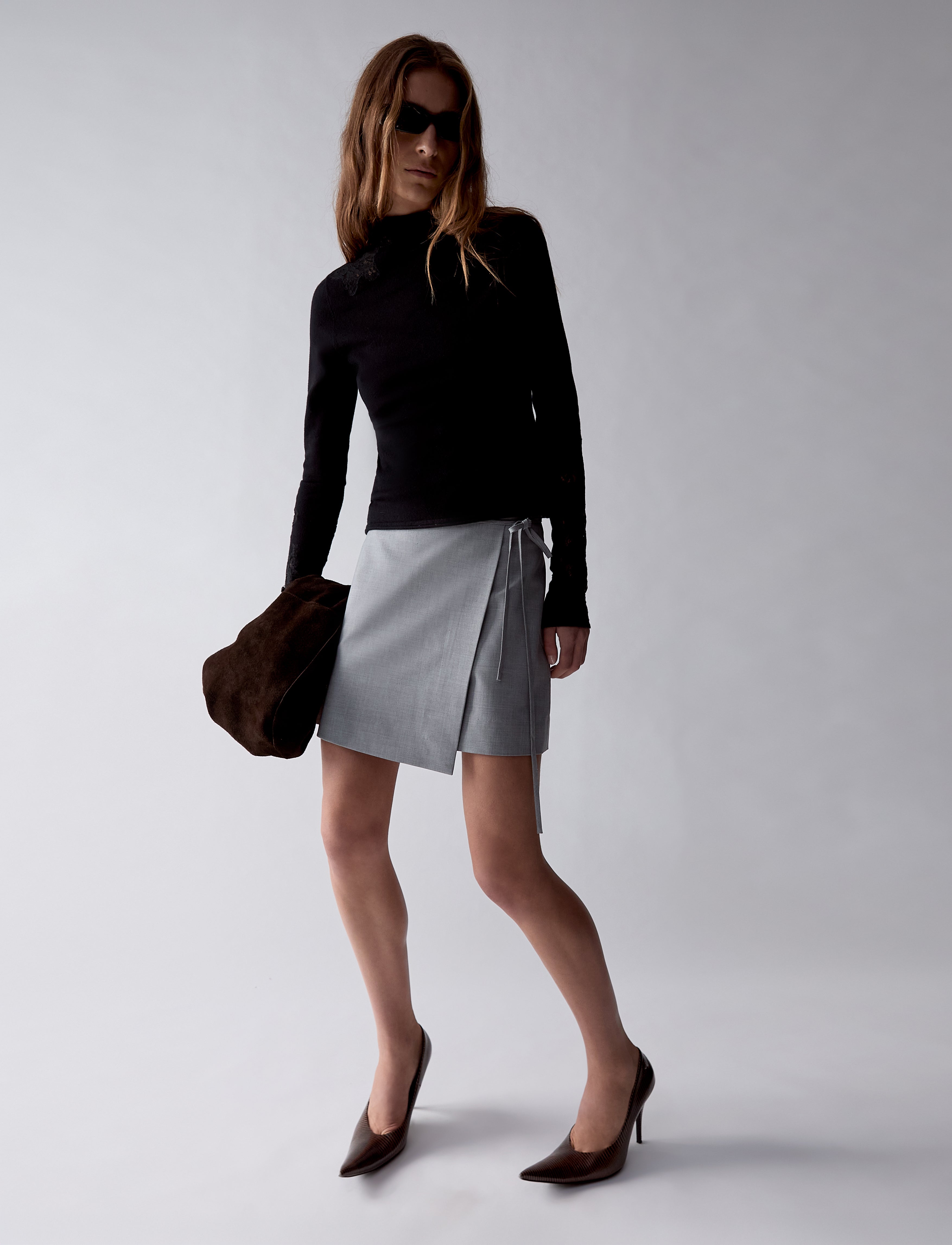 Belle Wrap Mini Skirt