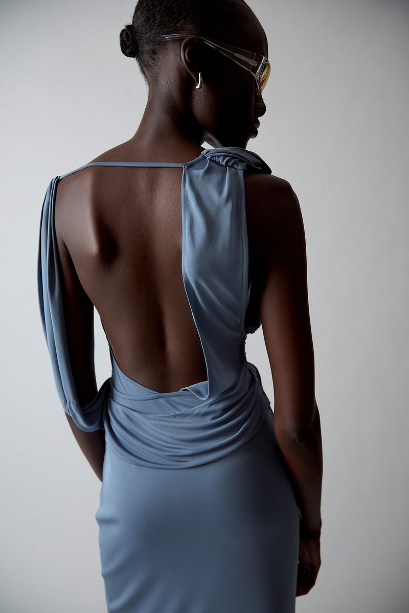 Olenna Twist Low Back Gown