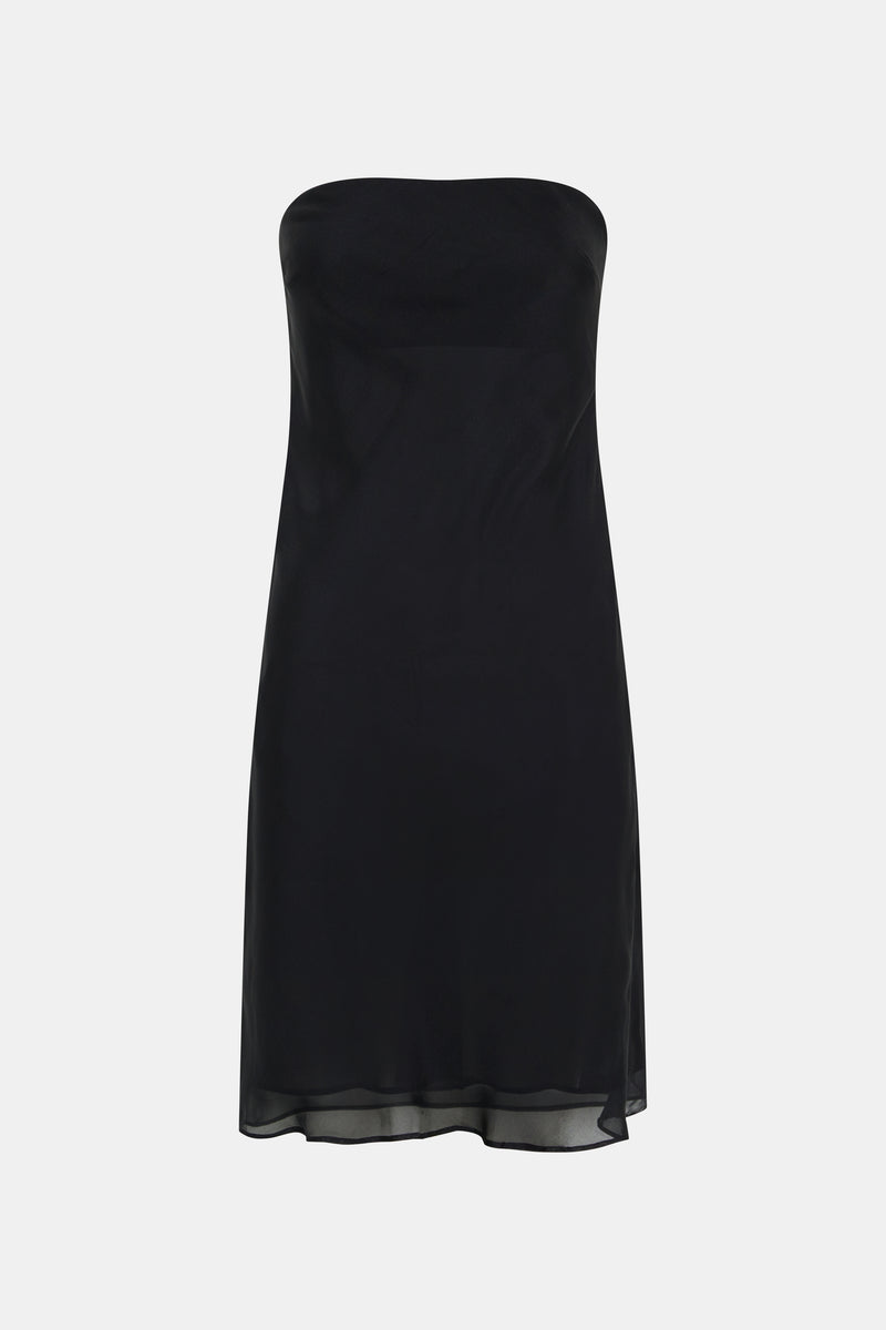 Strobe Strapless Midi Dress