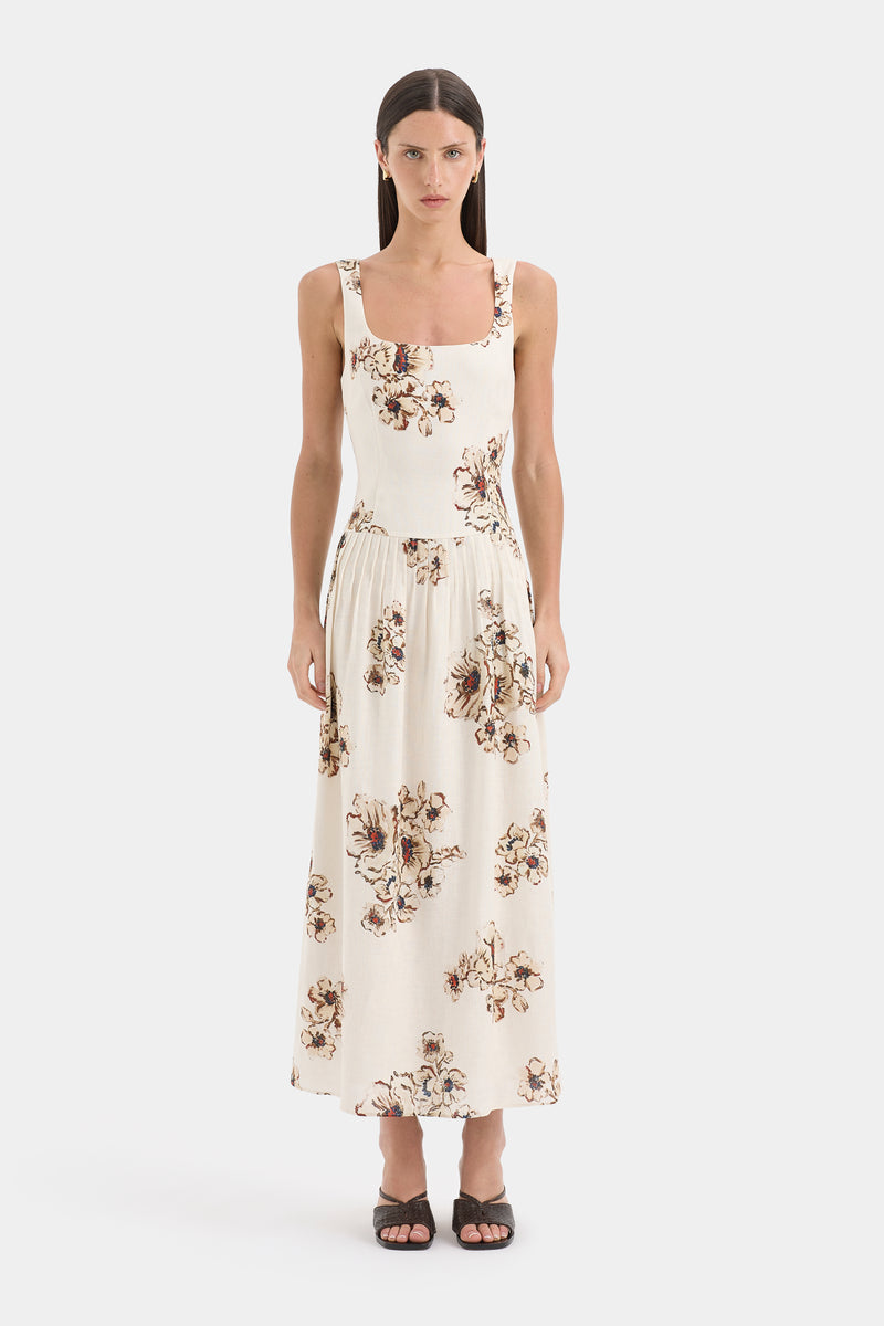 Freja Tiered Midi Dress
