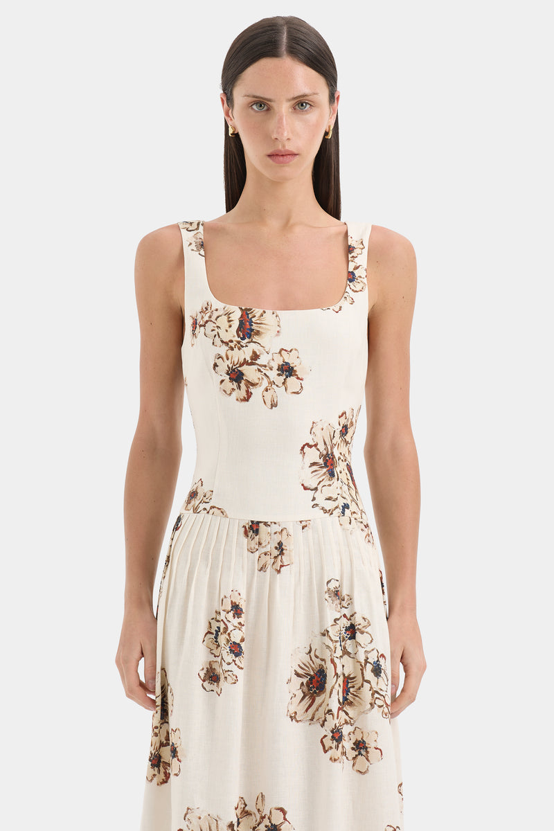 Freja Tiered Midi Dress