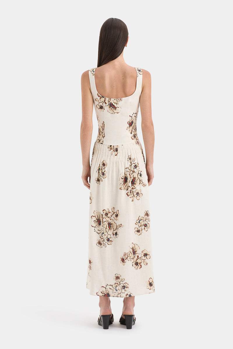 Freja Tiered Midi Dress