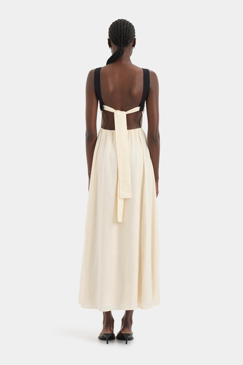 Ayla Tie Back Maxi Dress