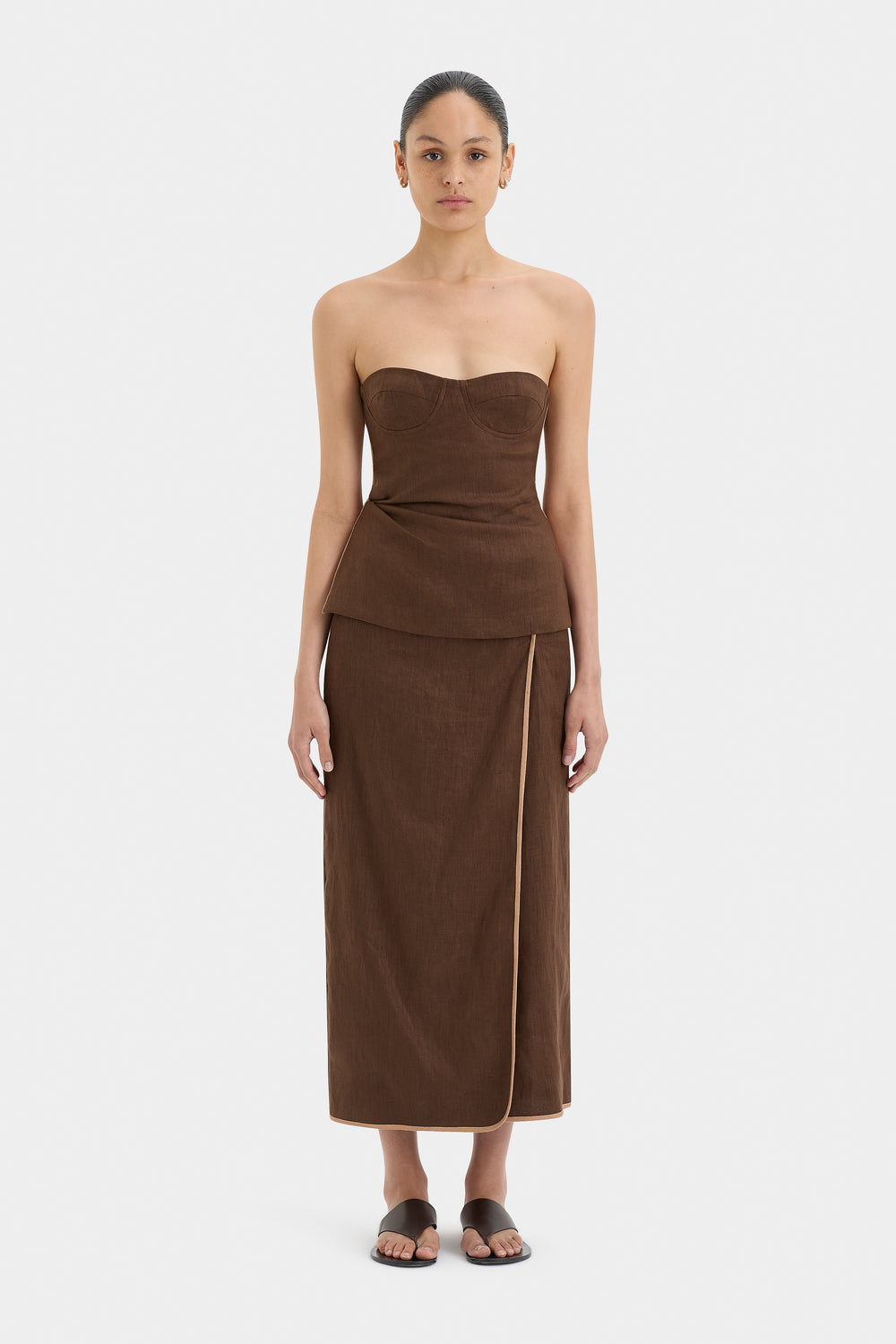 Affogato Twist Midi Skirt