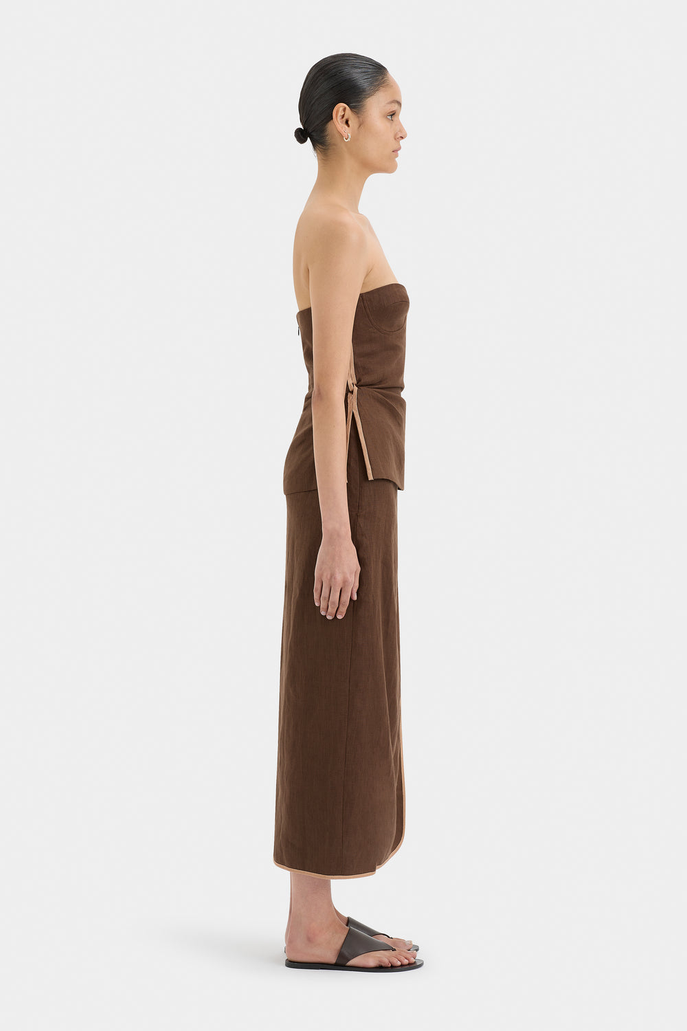 Affogato Twist Midi Skirt