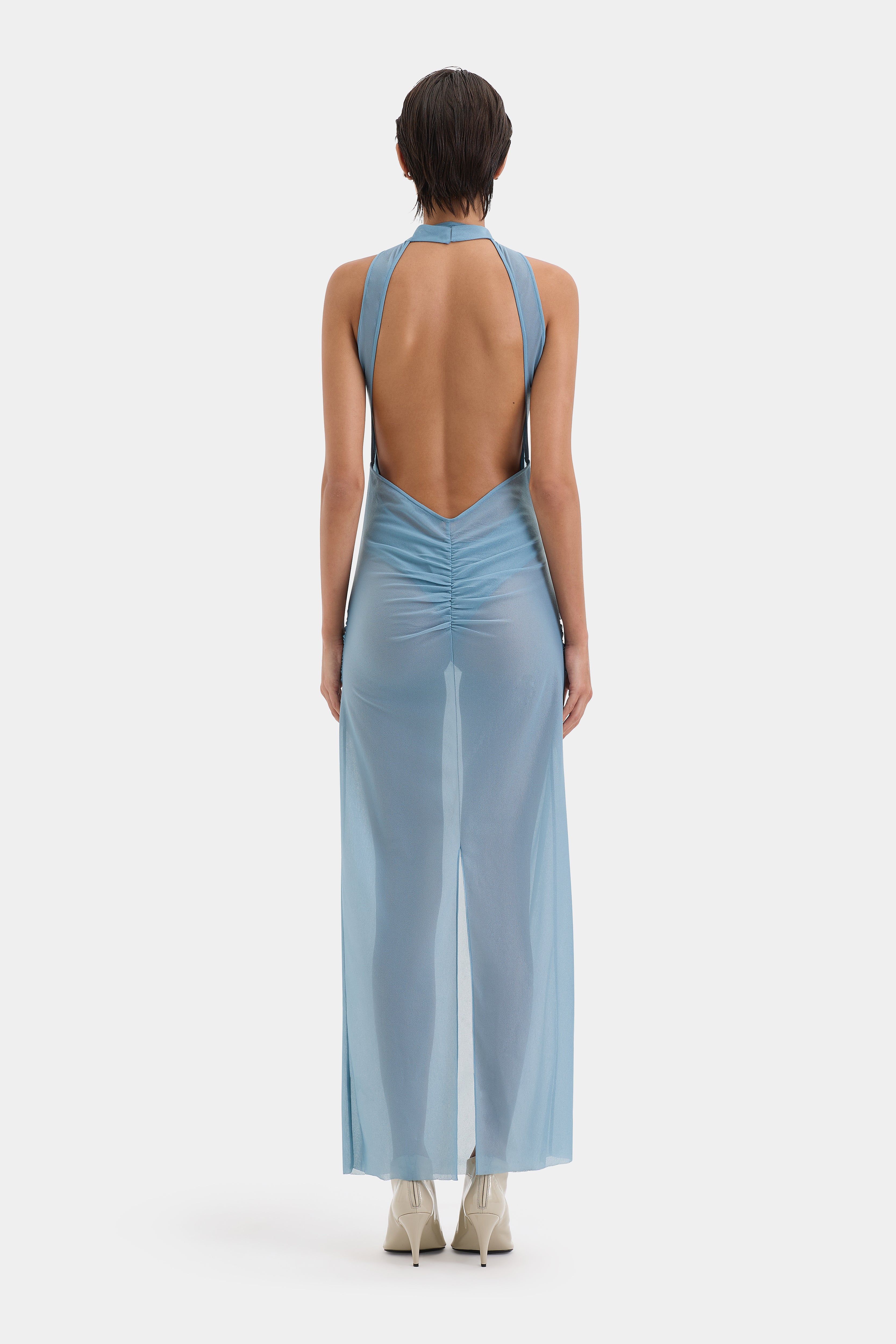 Ruby Open Back Gown