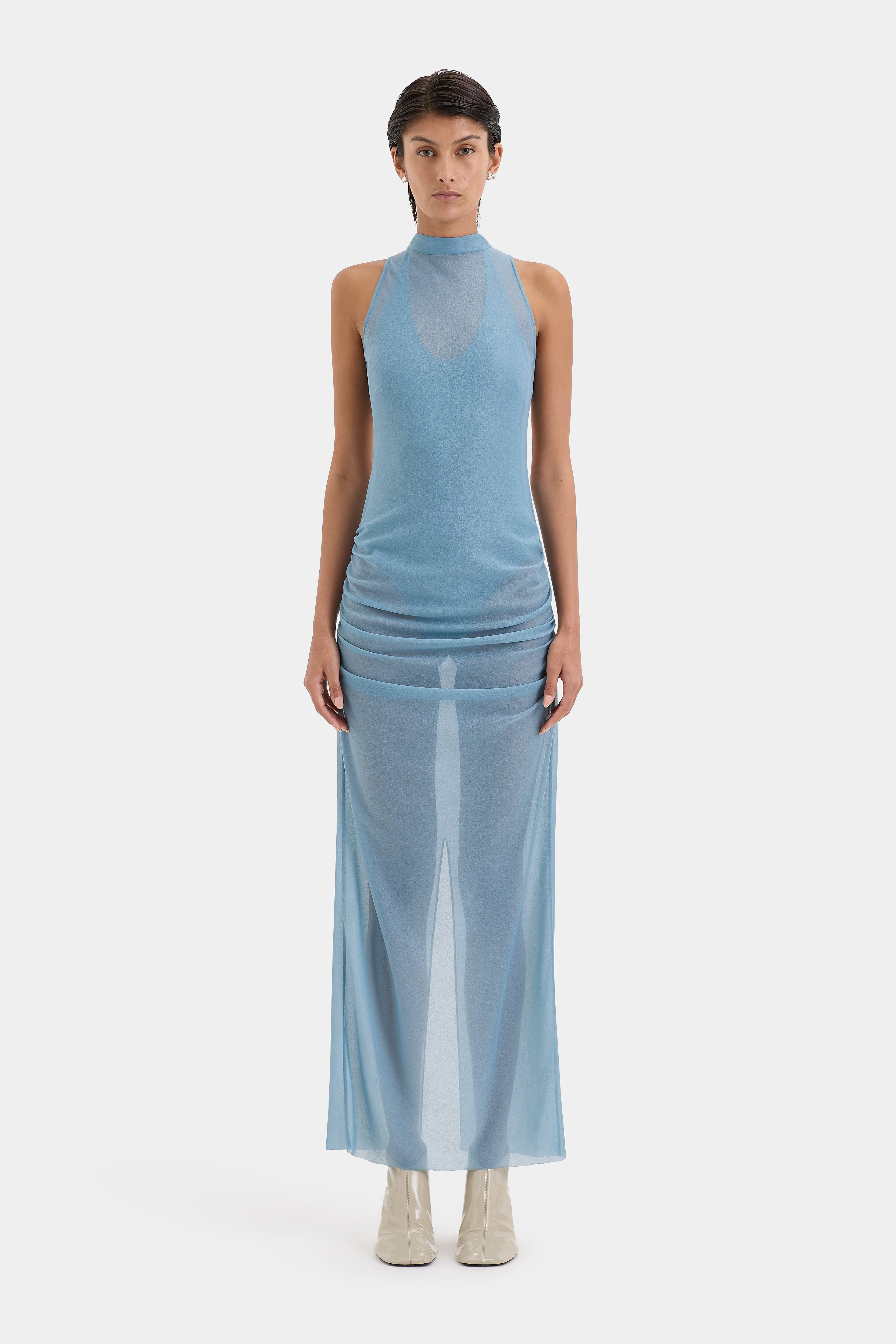 Ruby Open Back Gown