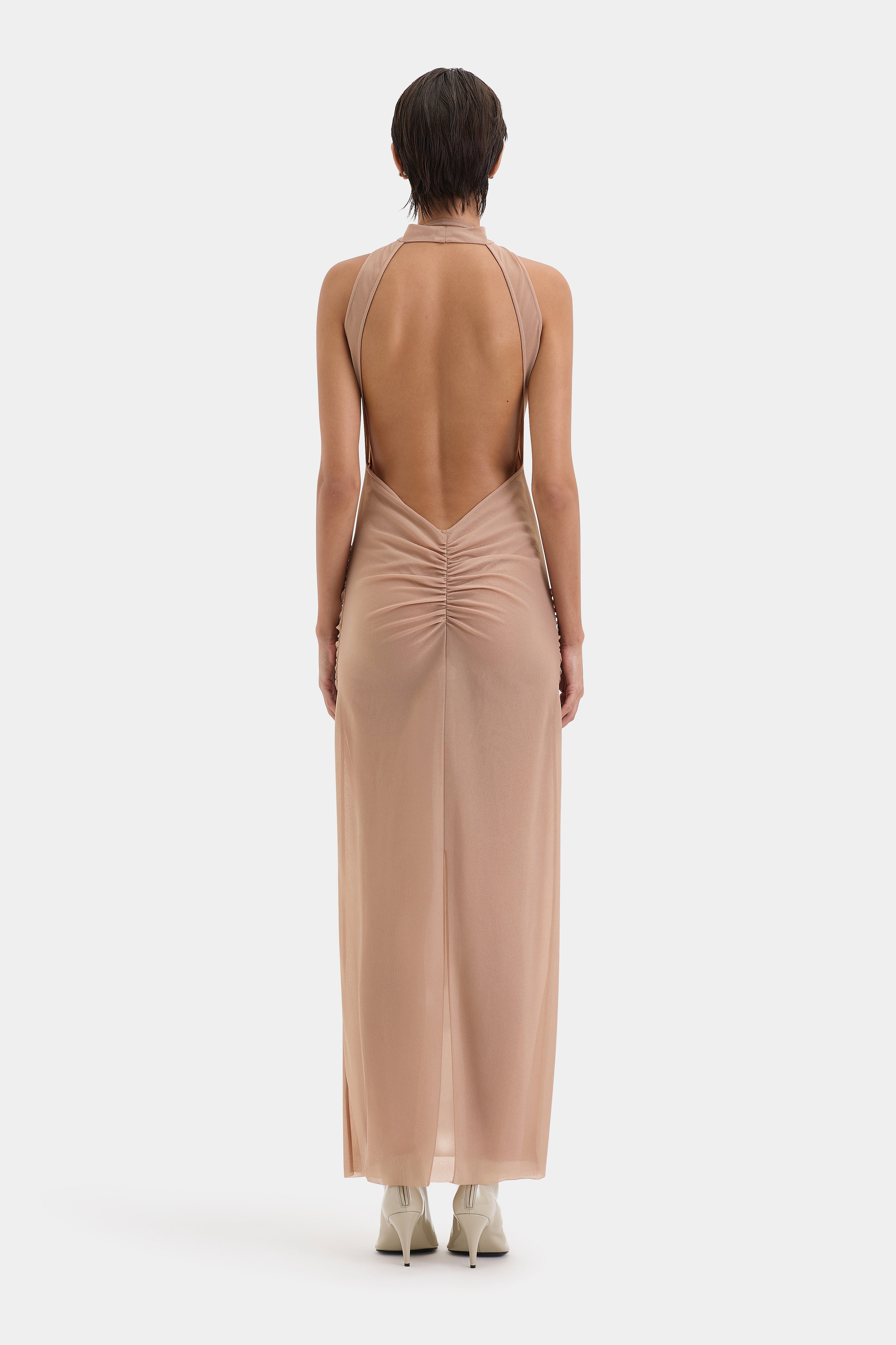 Ruby Open Back Gown