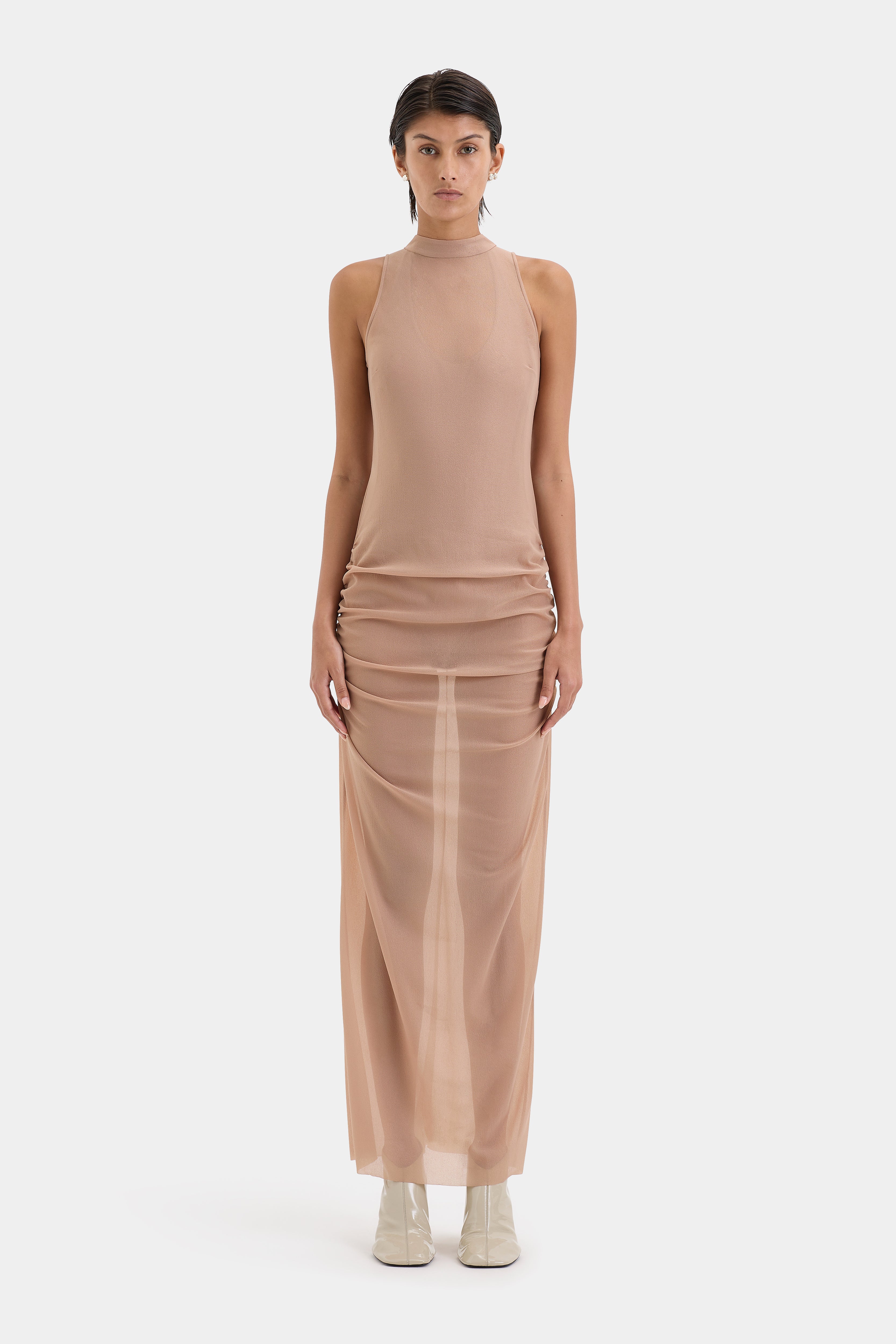 Ruby Open Back Gown