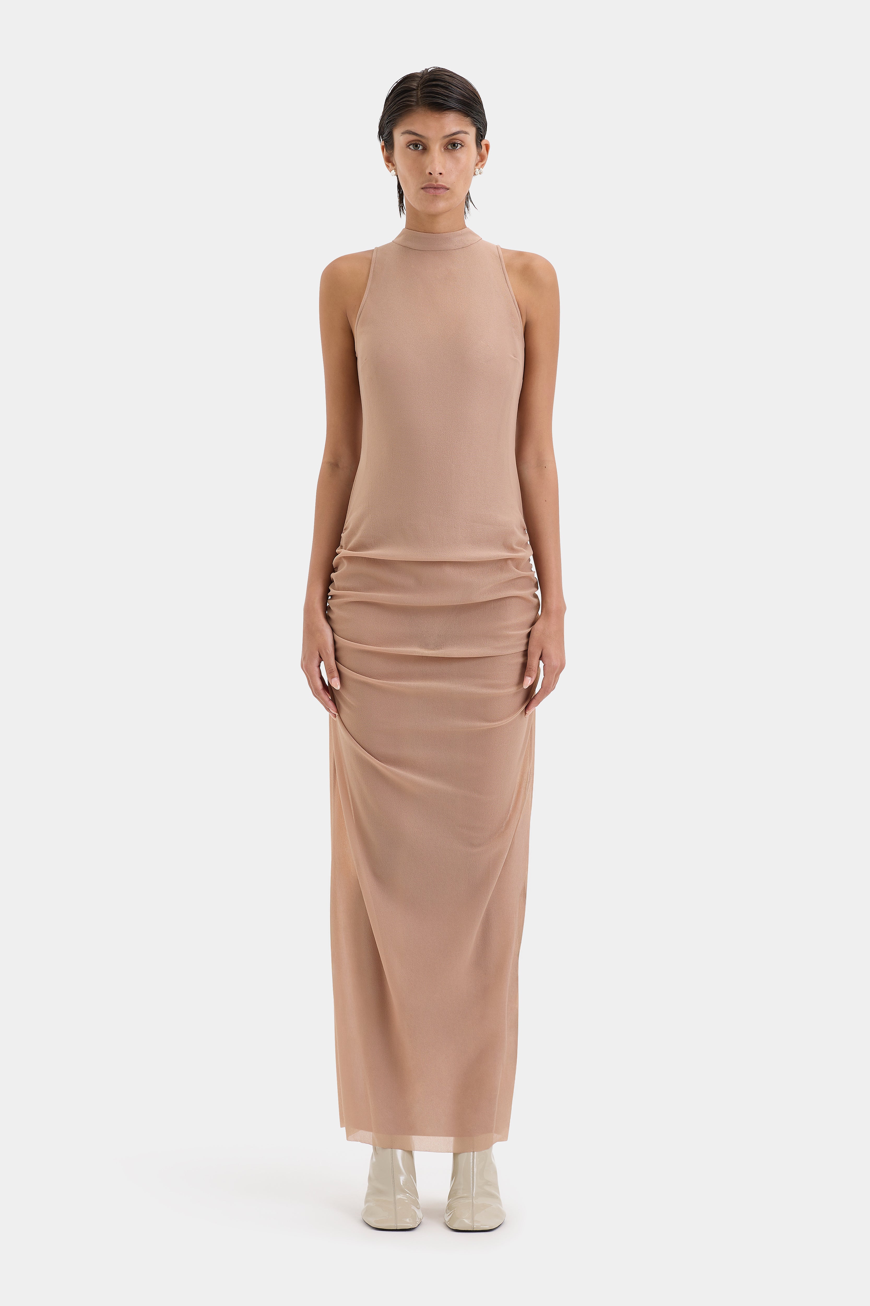 Ruby Open Back Gown