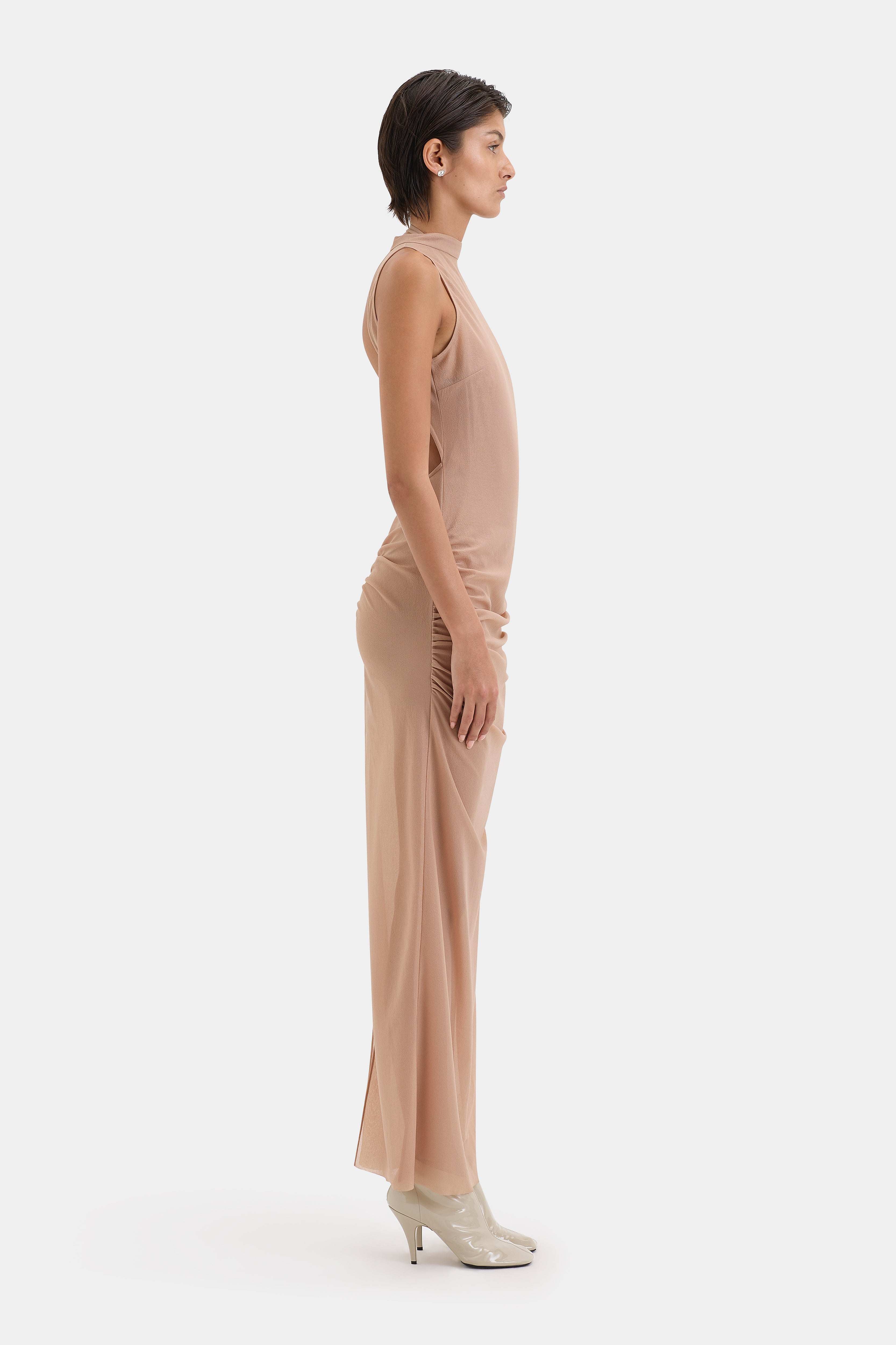 Ruby Open Back Gown