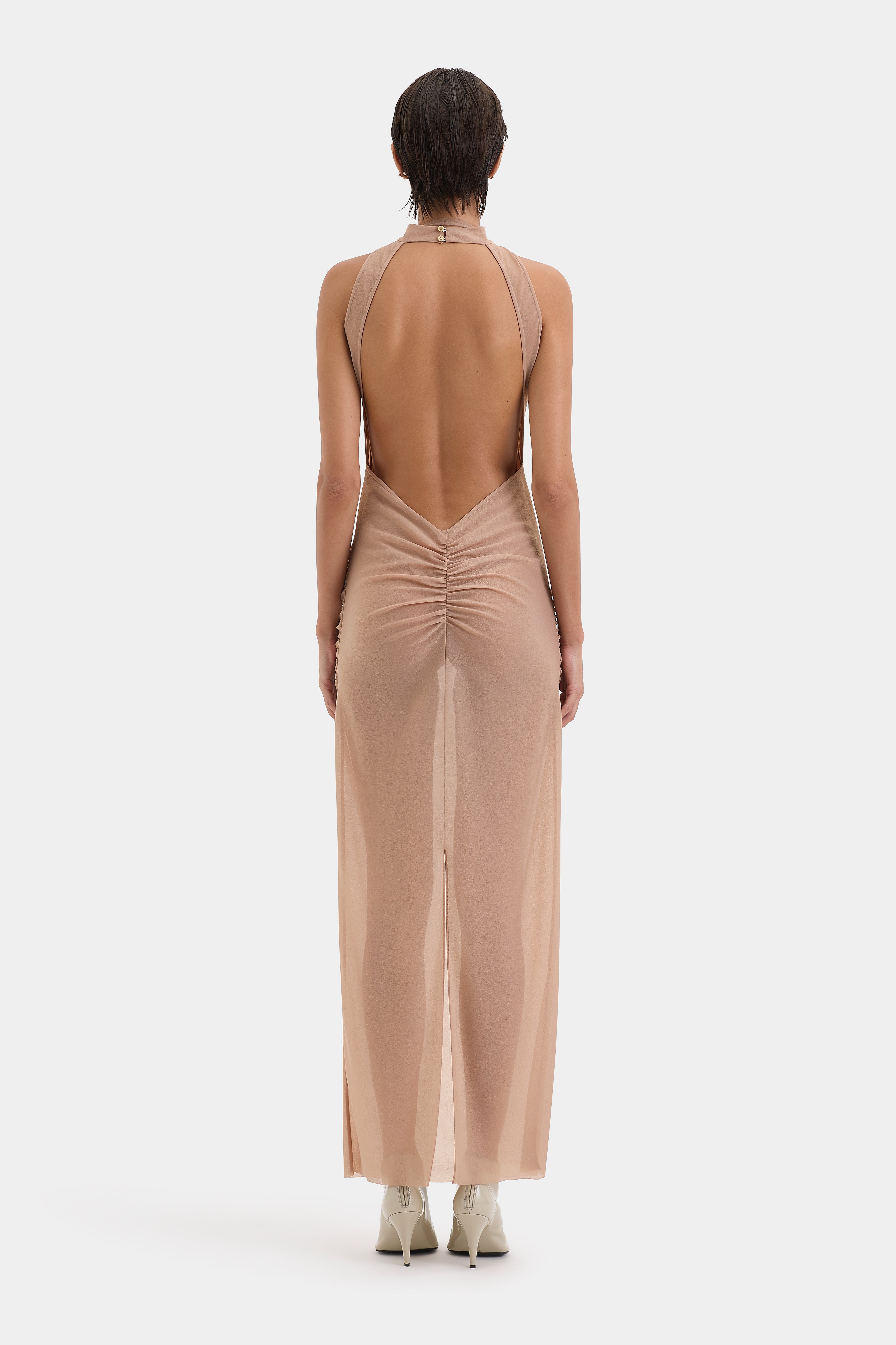 Ruby Open Back Gown