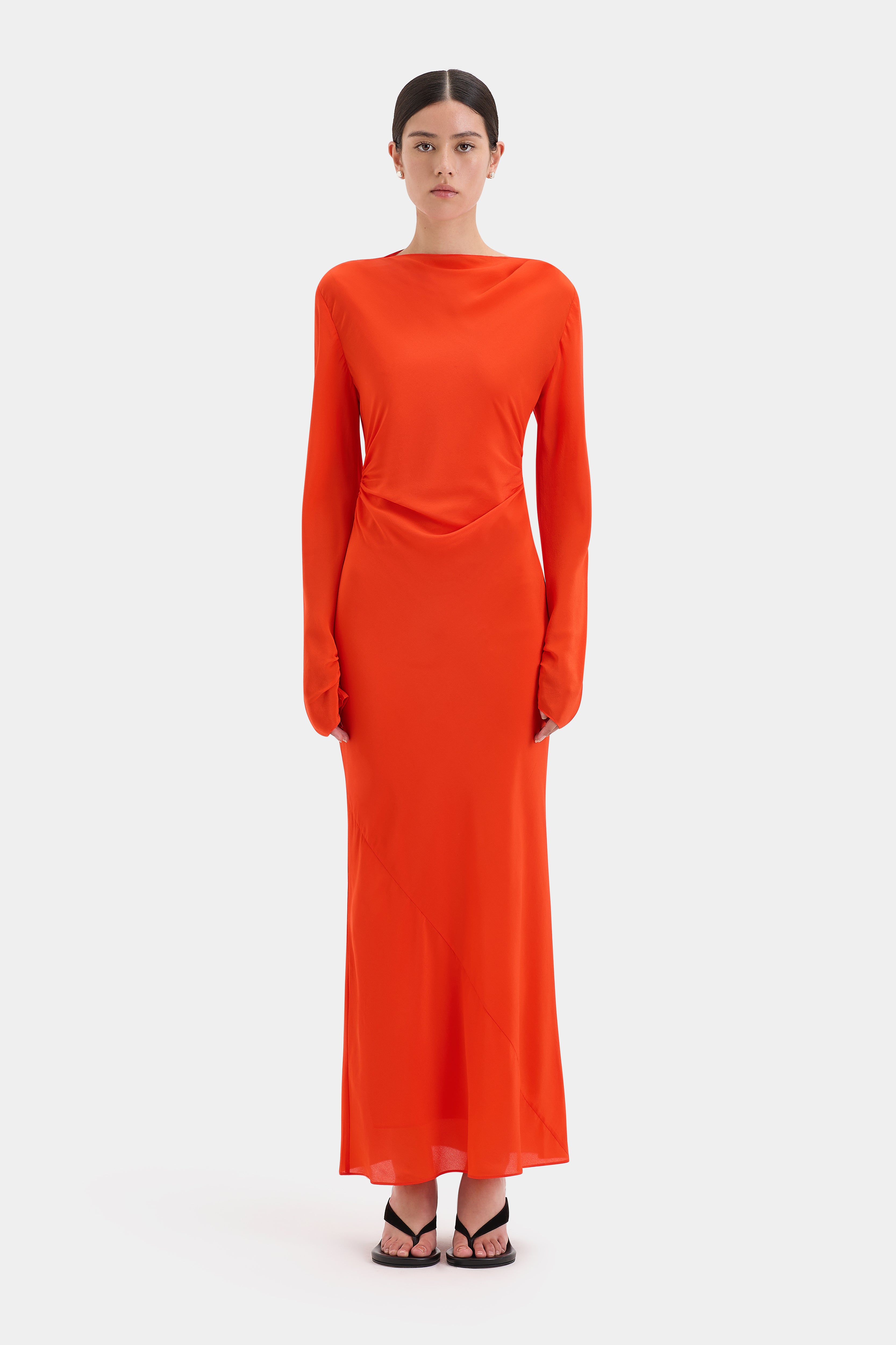 Fresca Gathered Midi Dress