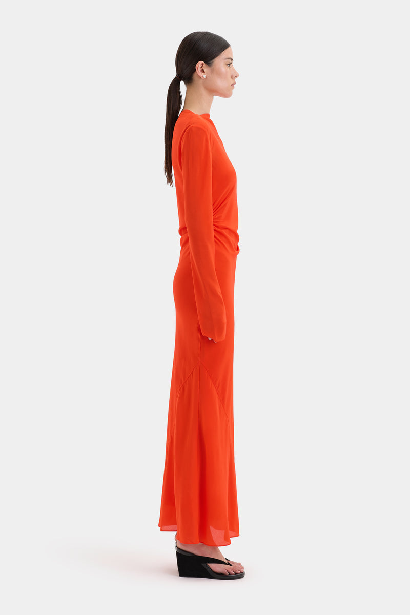 Fresca Gathered Midi Dress