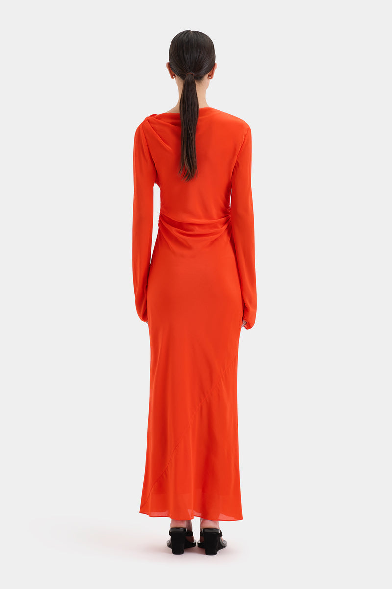 Fresca Gathered Midi Dress