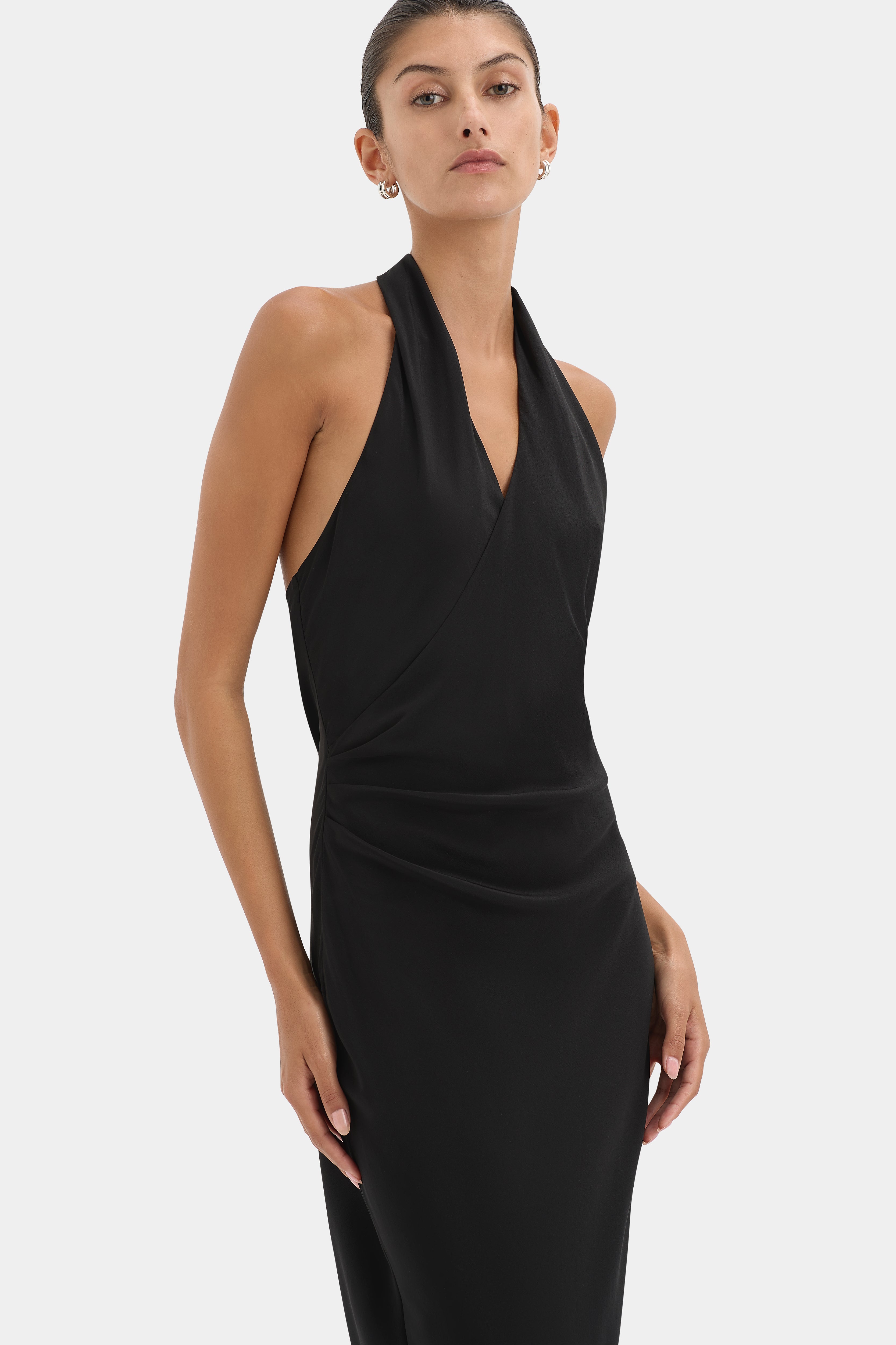 Rioja Halter Scarf Maxi Dress