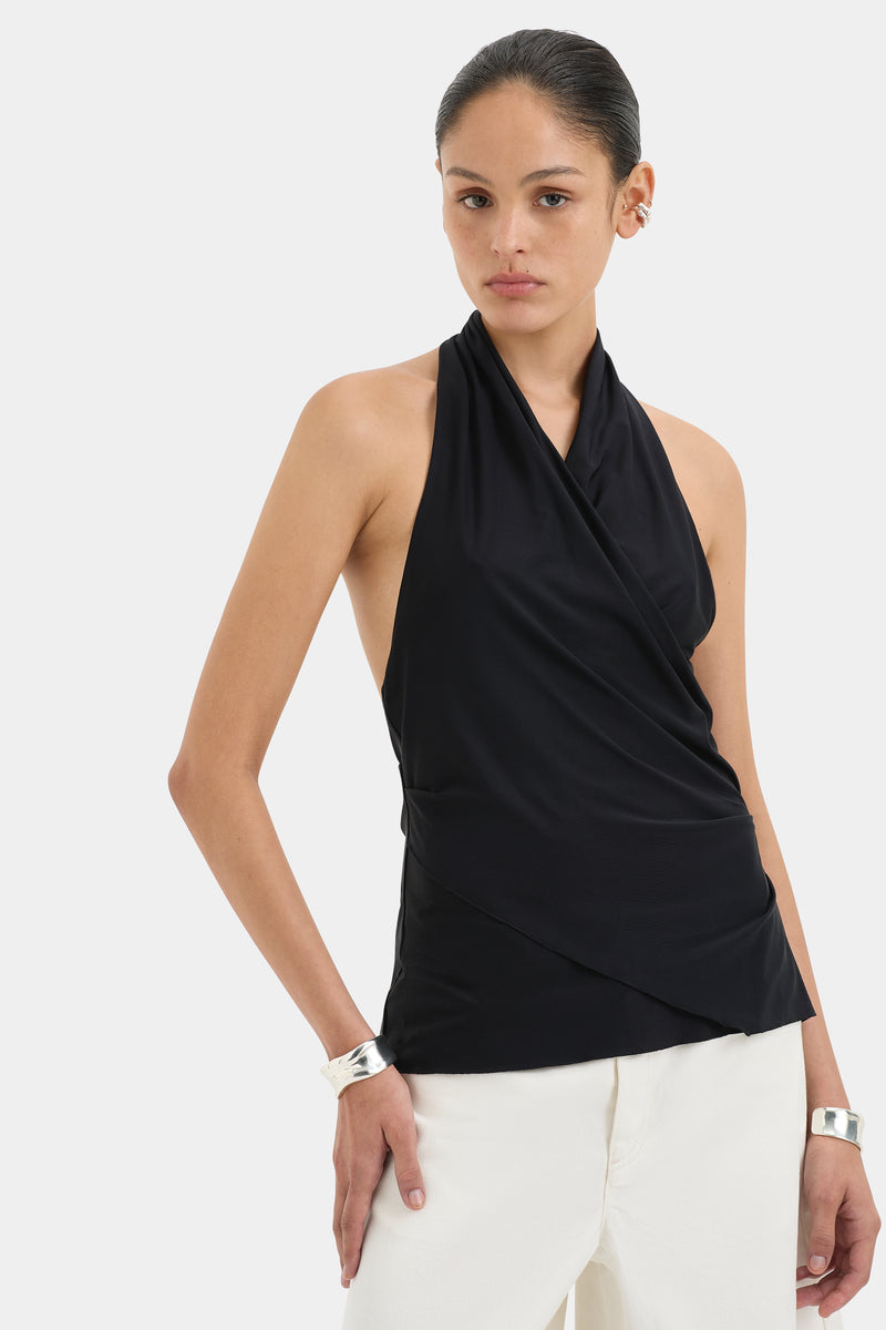 Matheo Draped Halter Top
