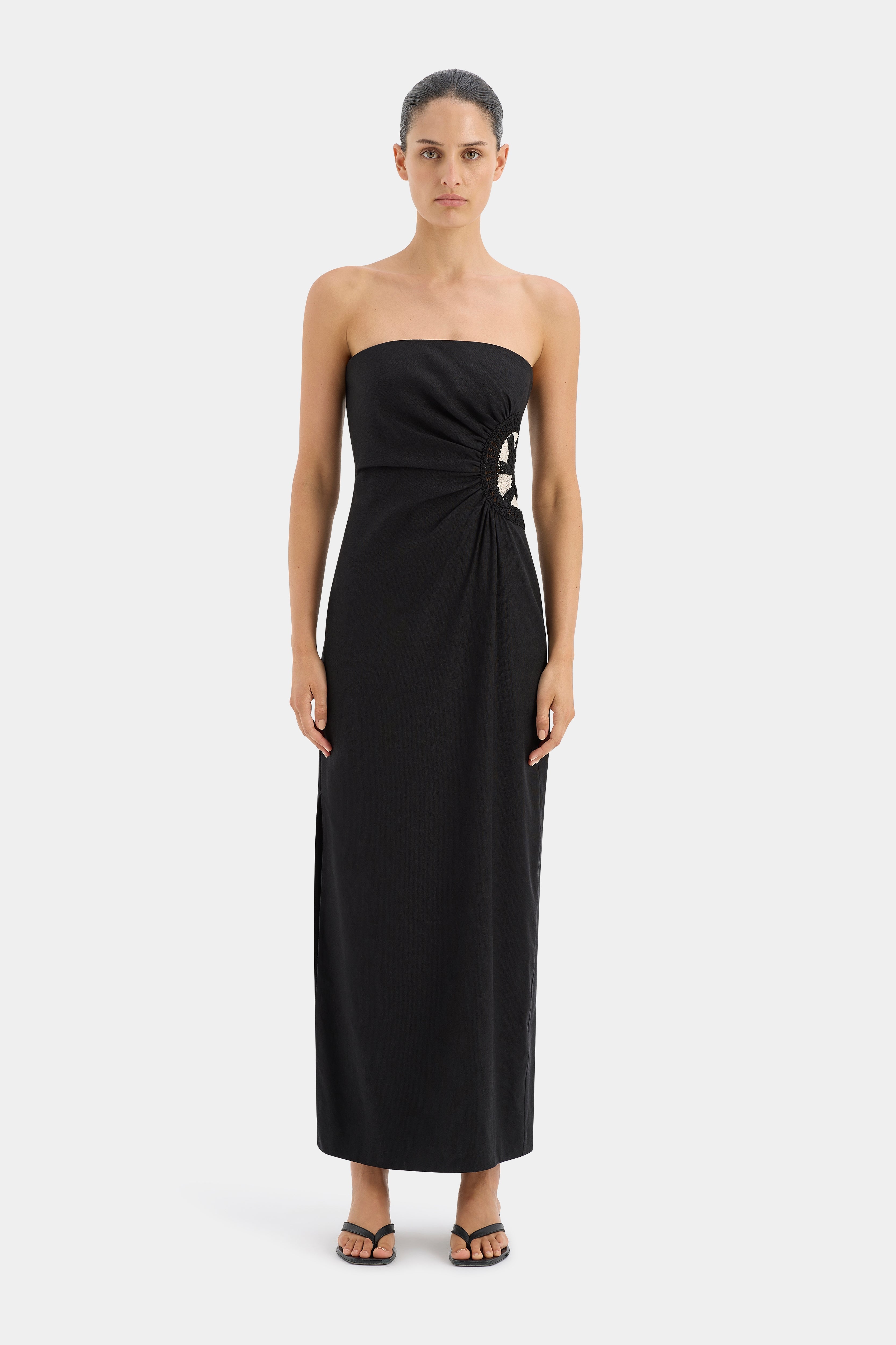Dorian Strapless Midi Dress