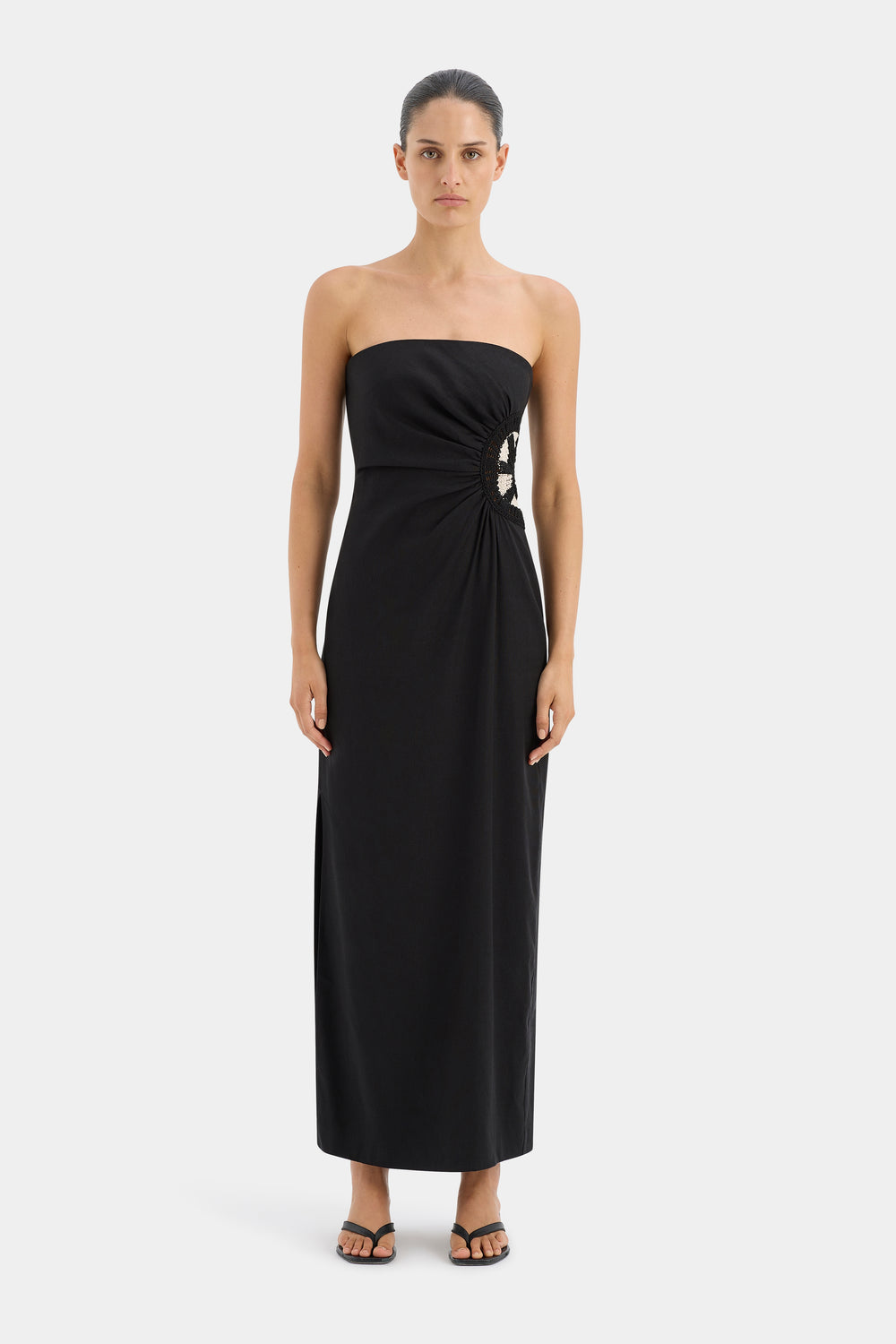 Dorian Strapless Midi Dress