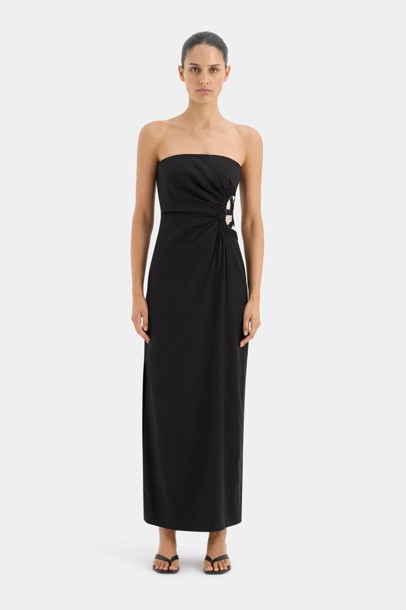 Dorian Strapless Midi Dress