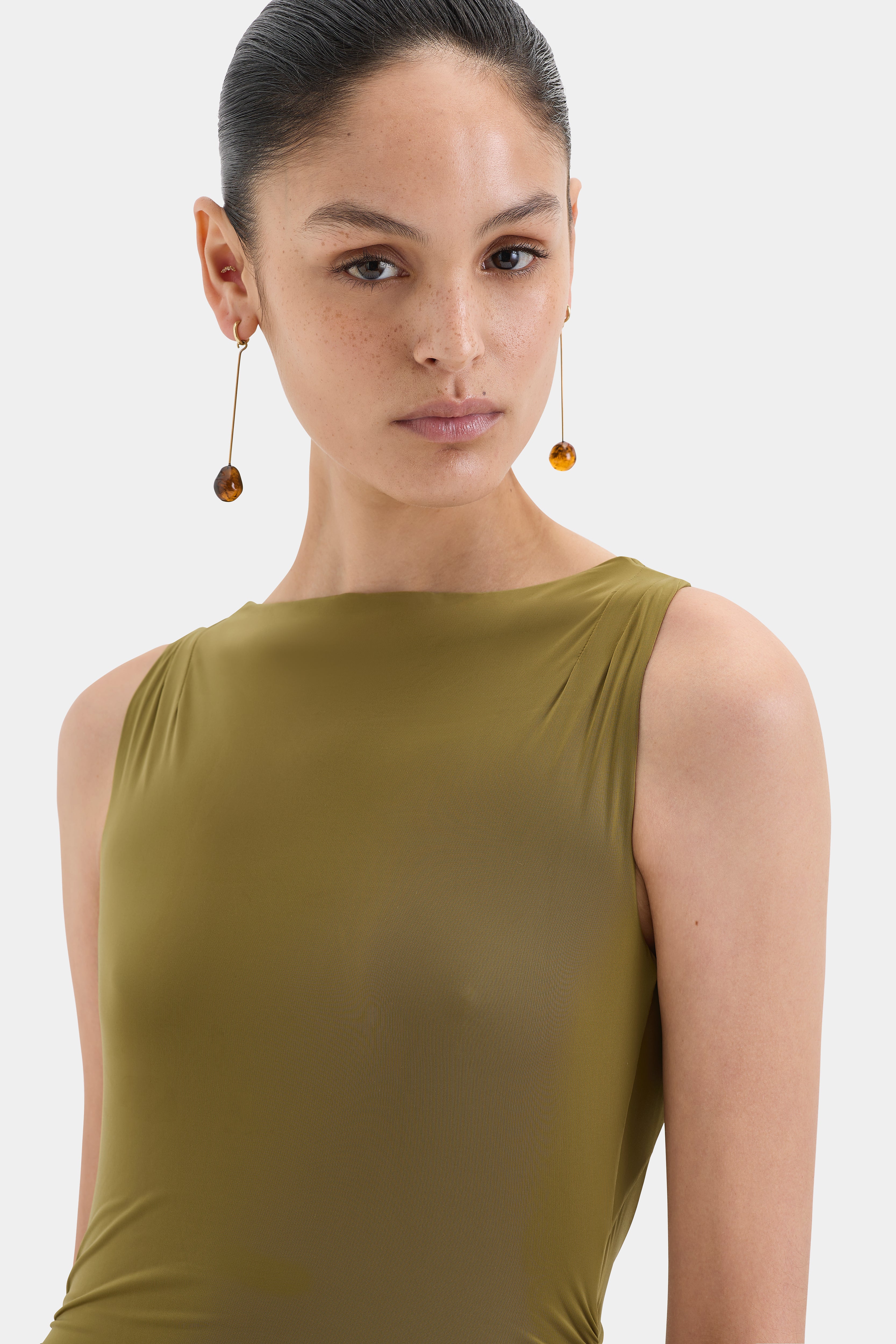 Cascina Twist Midi Dress