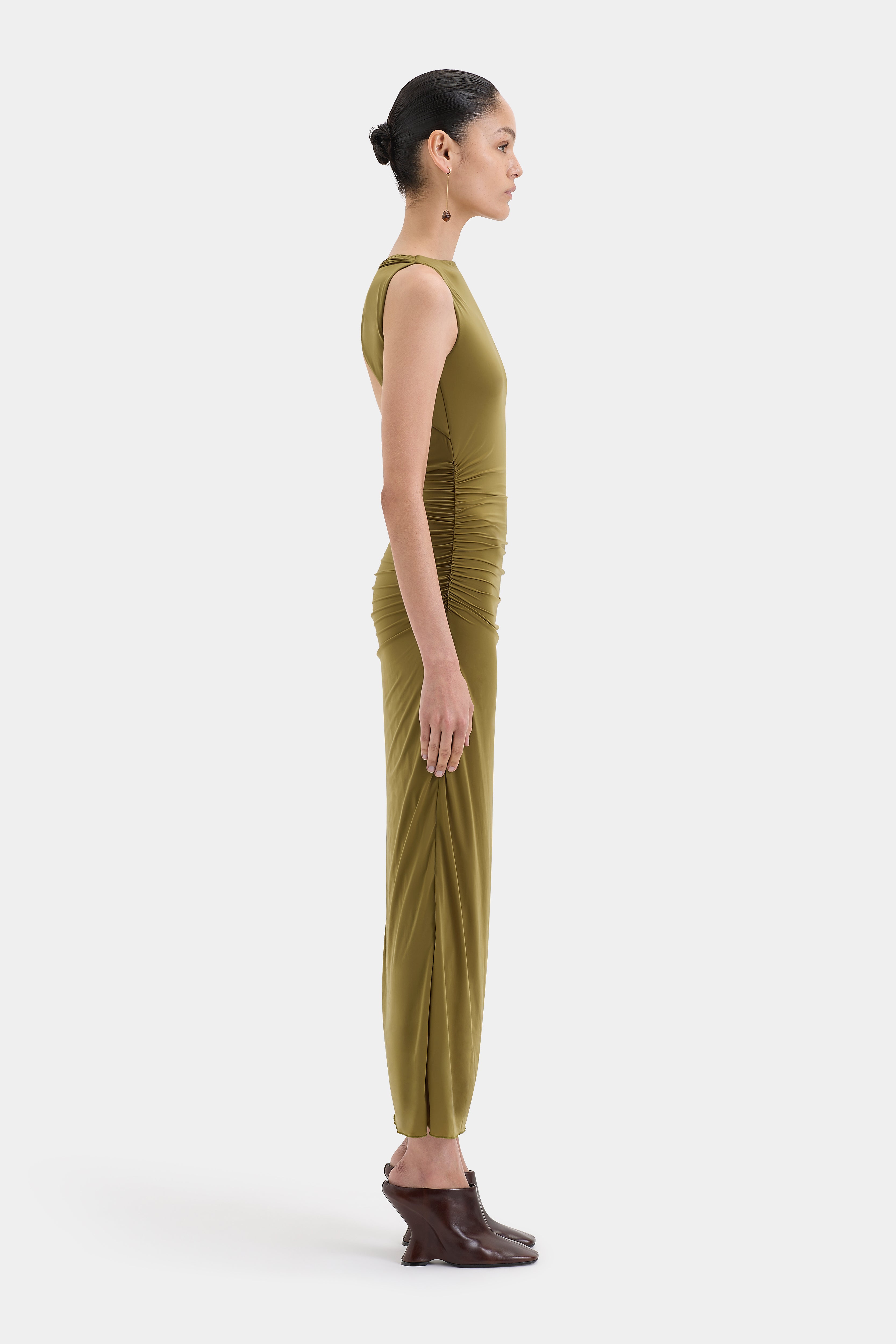 Cascina Twist Midi Dress
