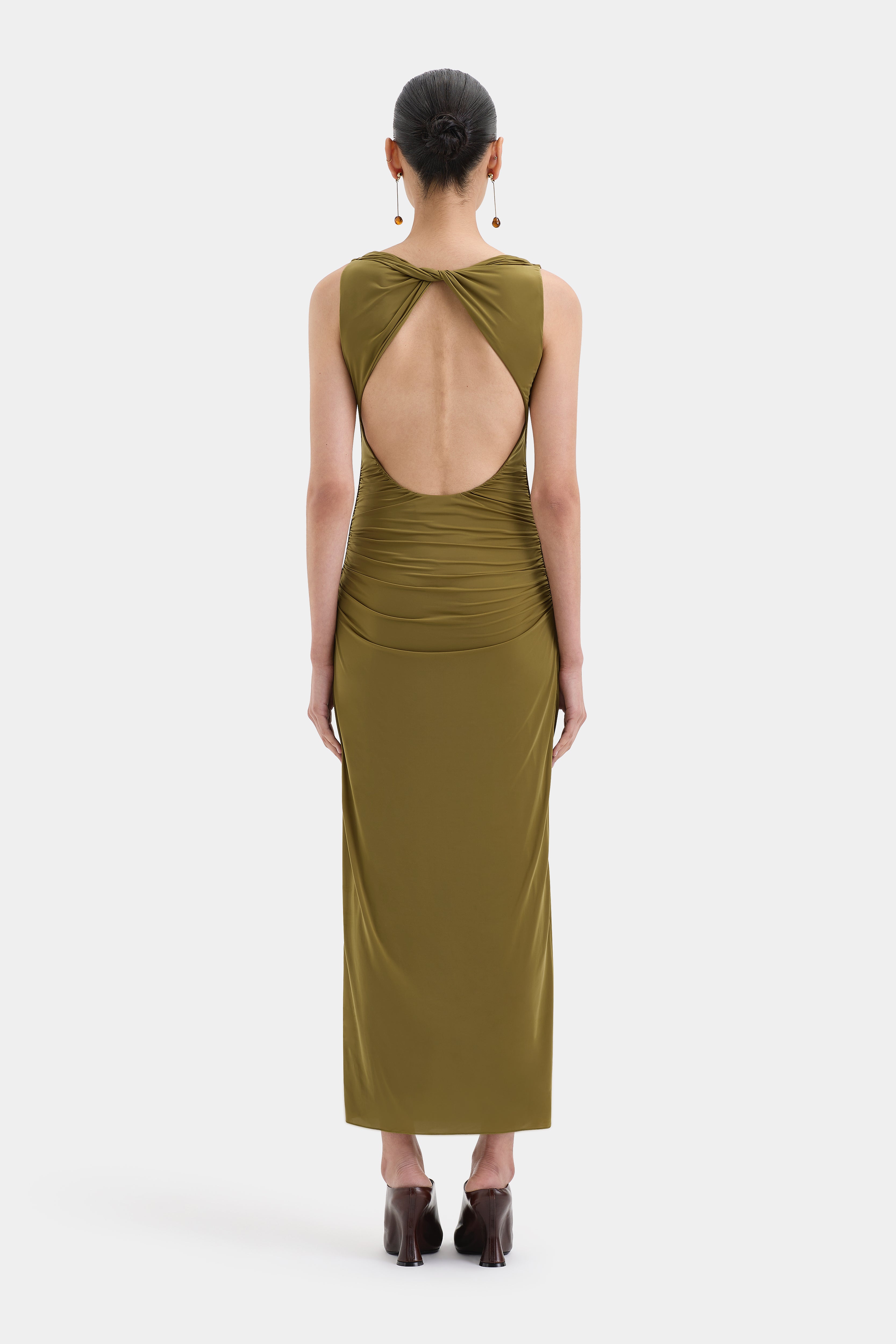 Cascina Twist Midi Dress