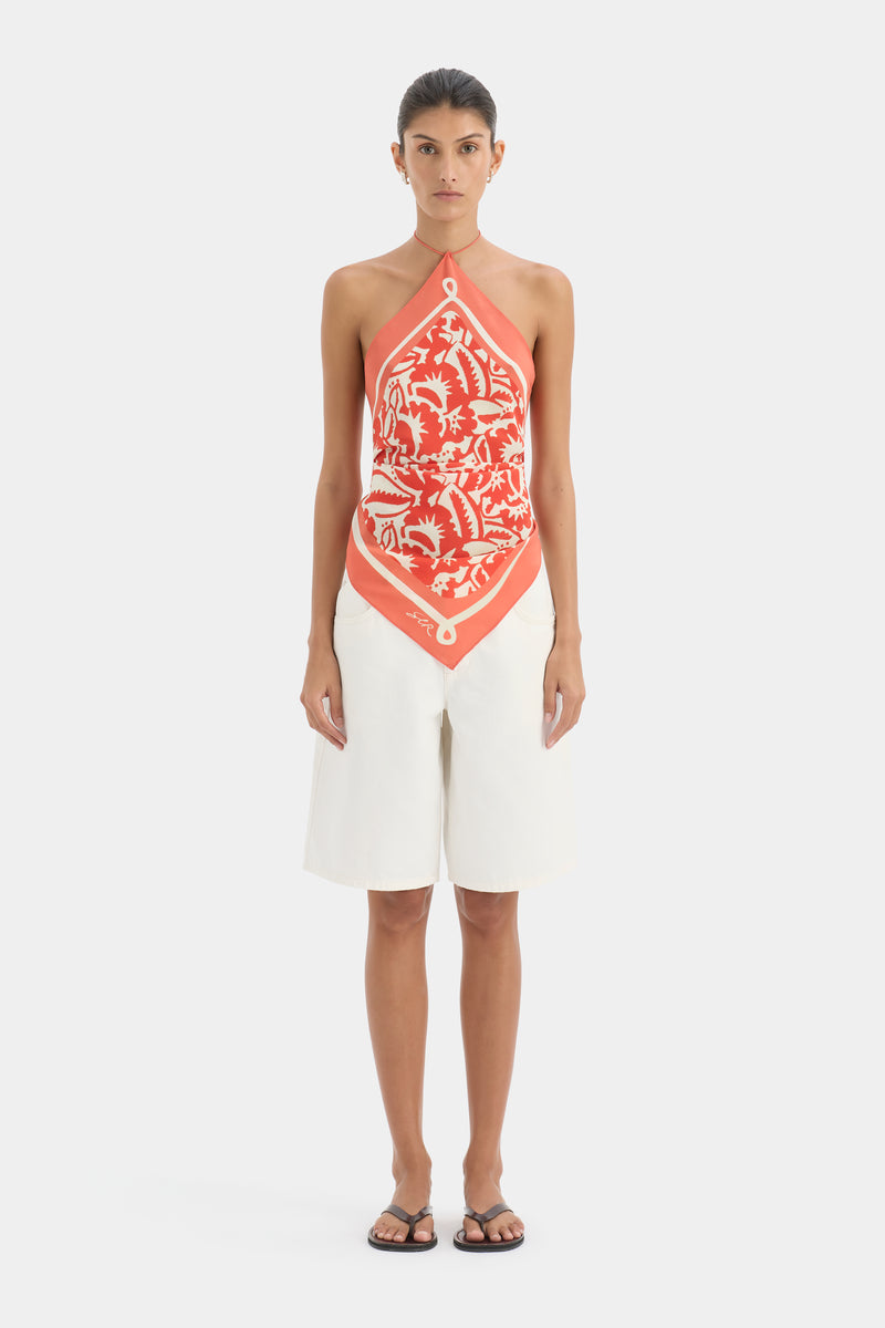 Palmera Scarf Top