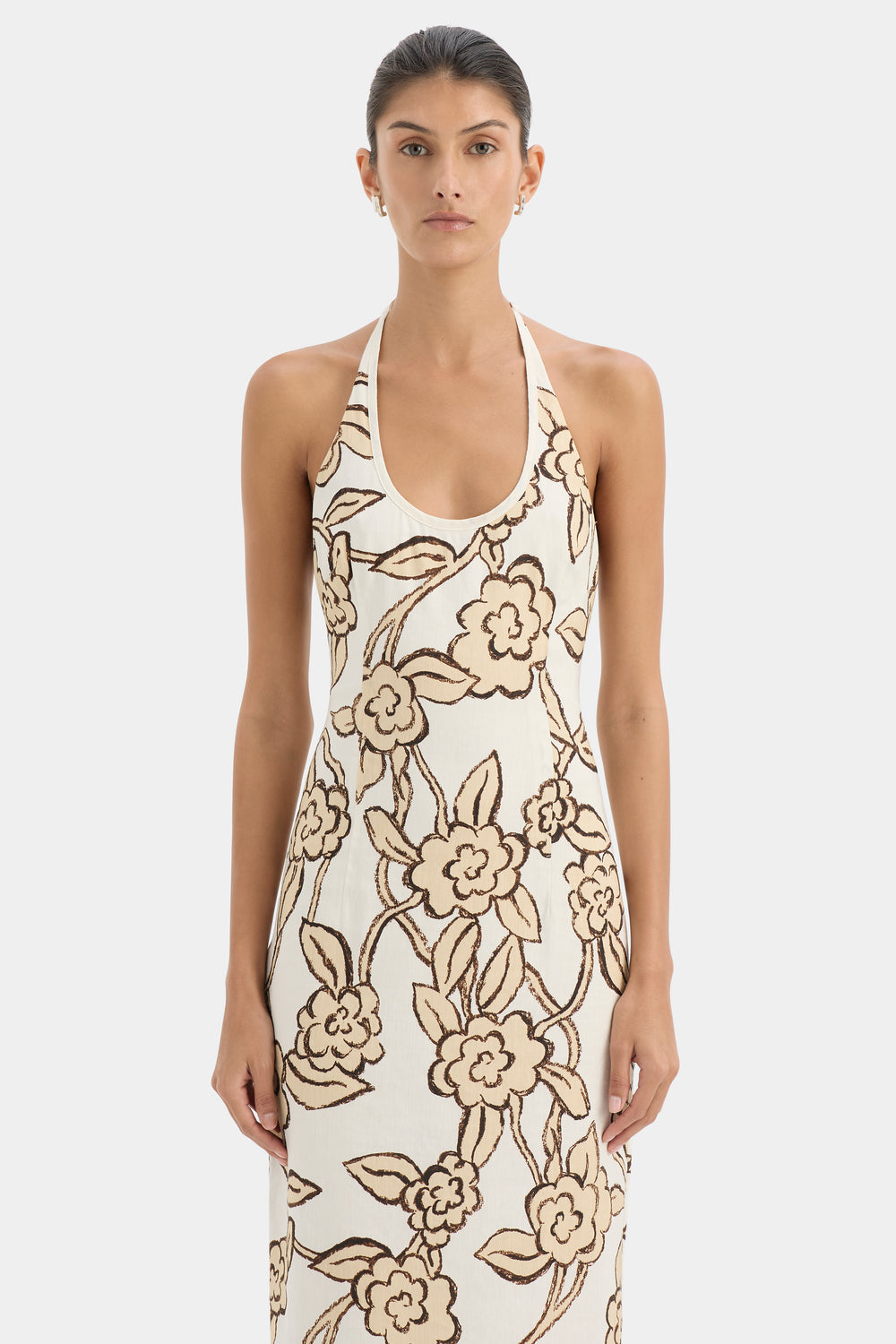 Elodie Halter Midi Dress