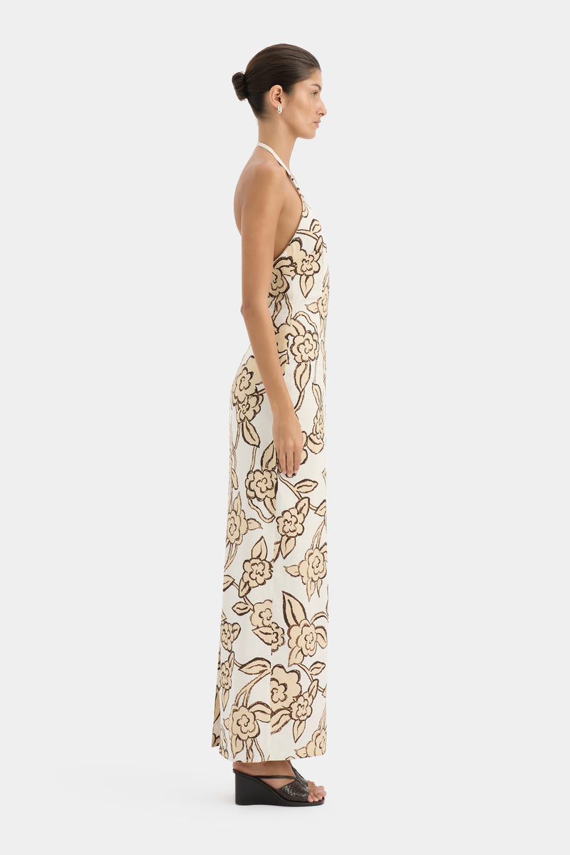 Elodie Halter Midi Dress