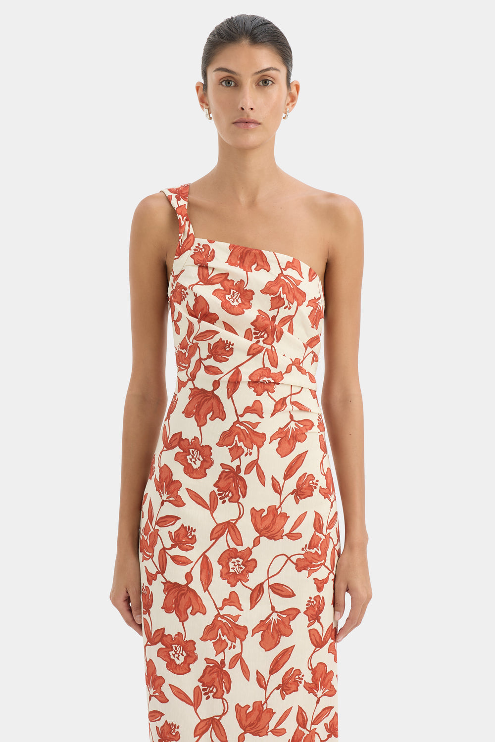 Chloe One Shoulder Midi Dress