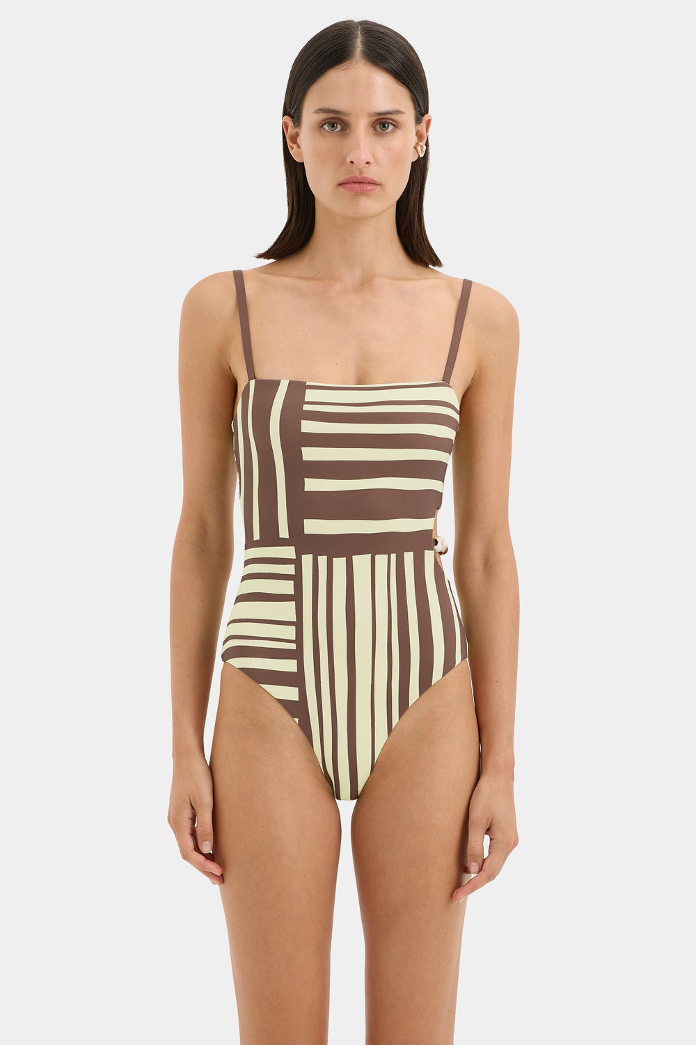 Linocut Beaded One Piece