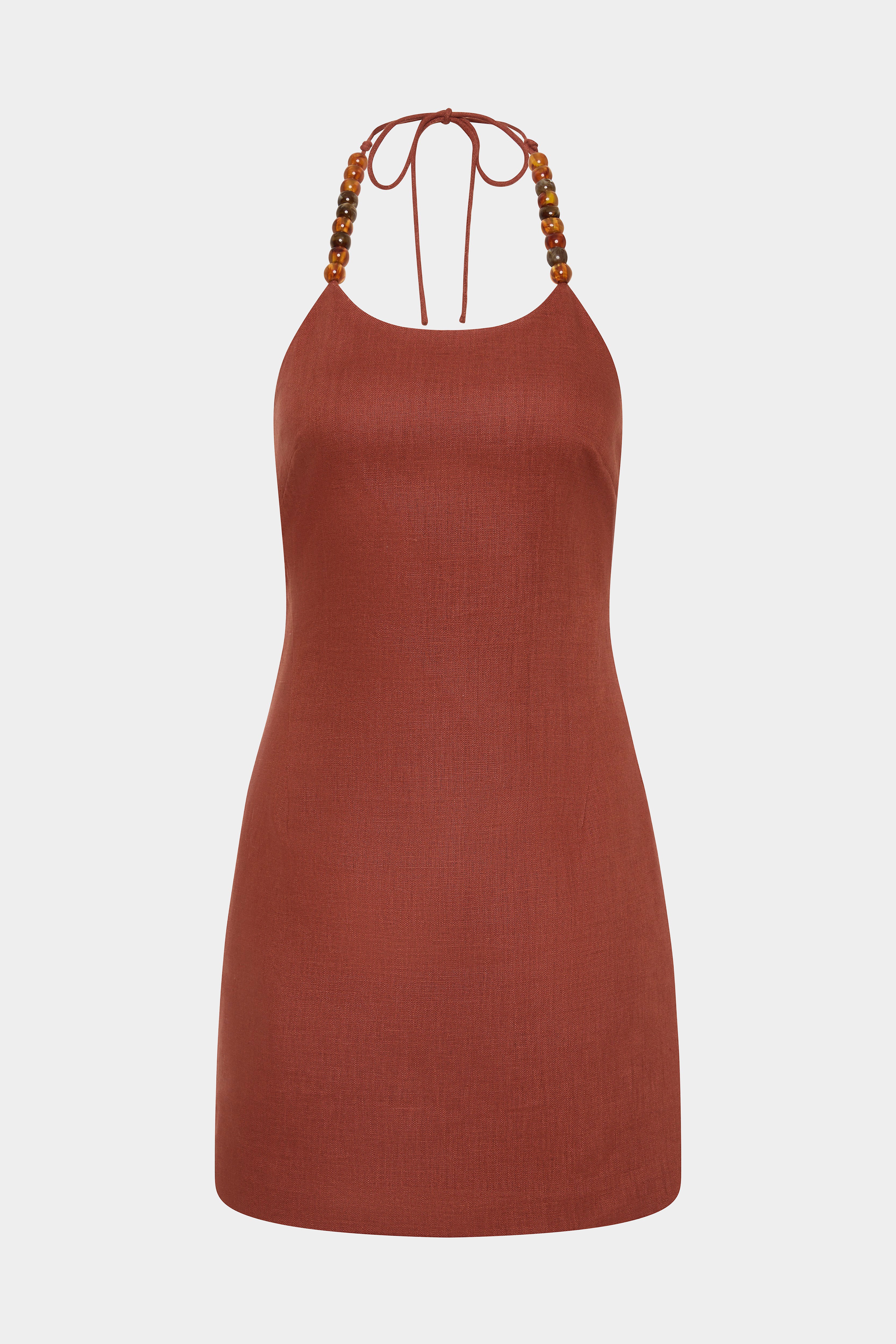 Moretti Halter Mini Dress