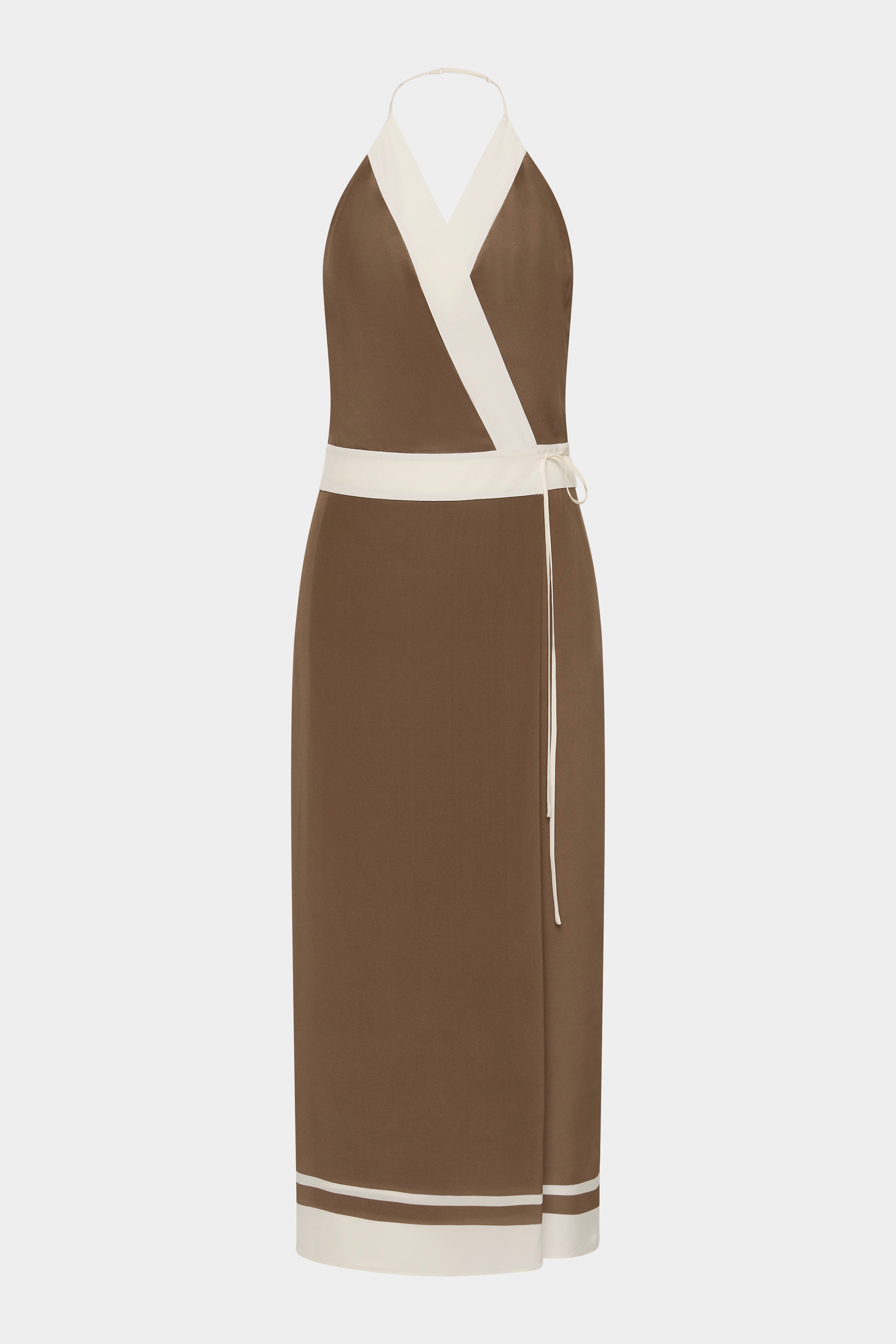 Almara Wrap Halter Dress