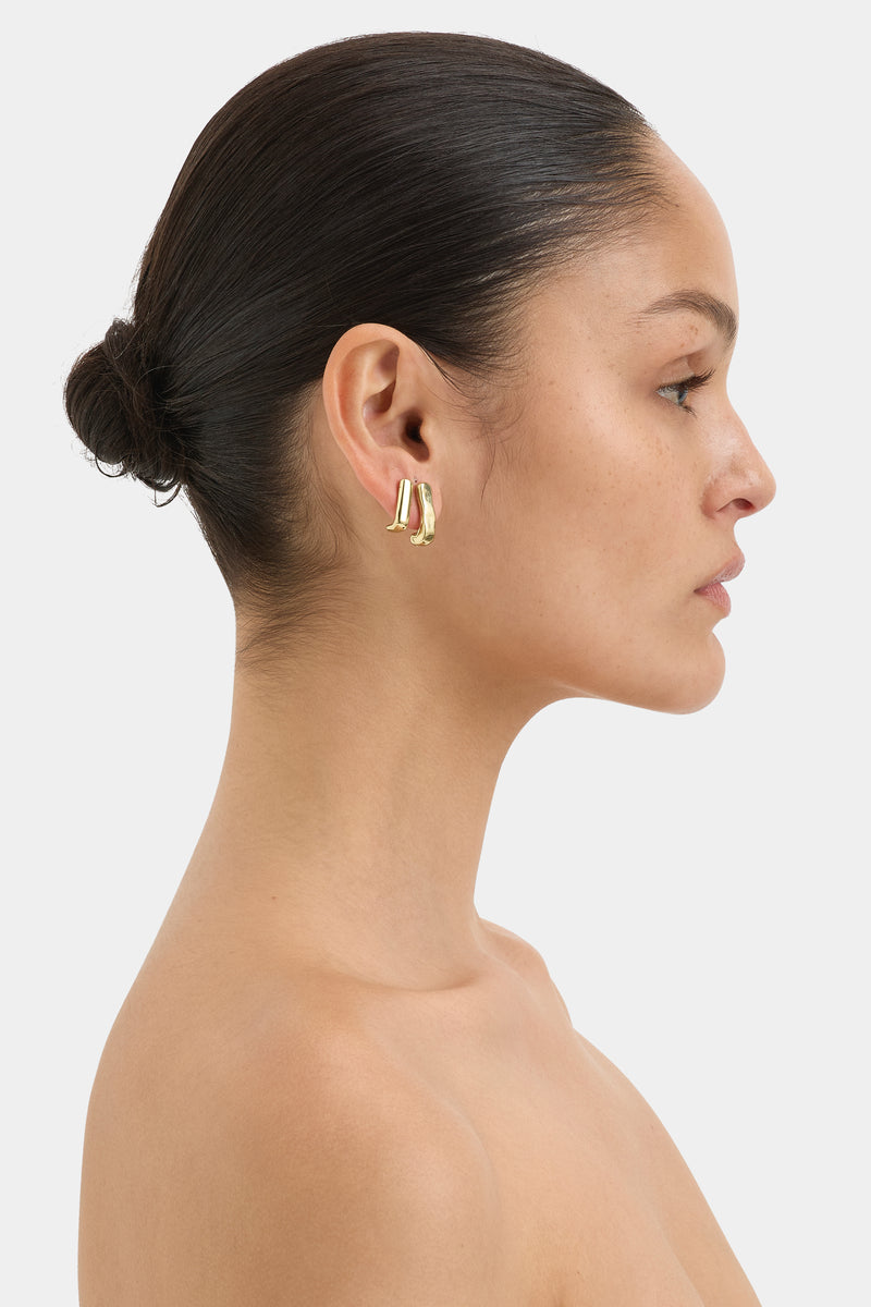 Aulenti Half Hoop Earrings
