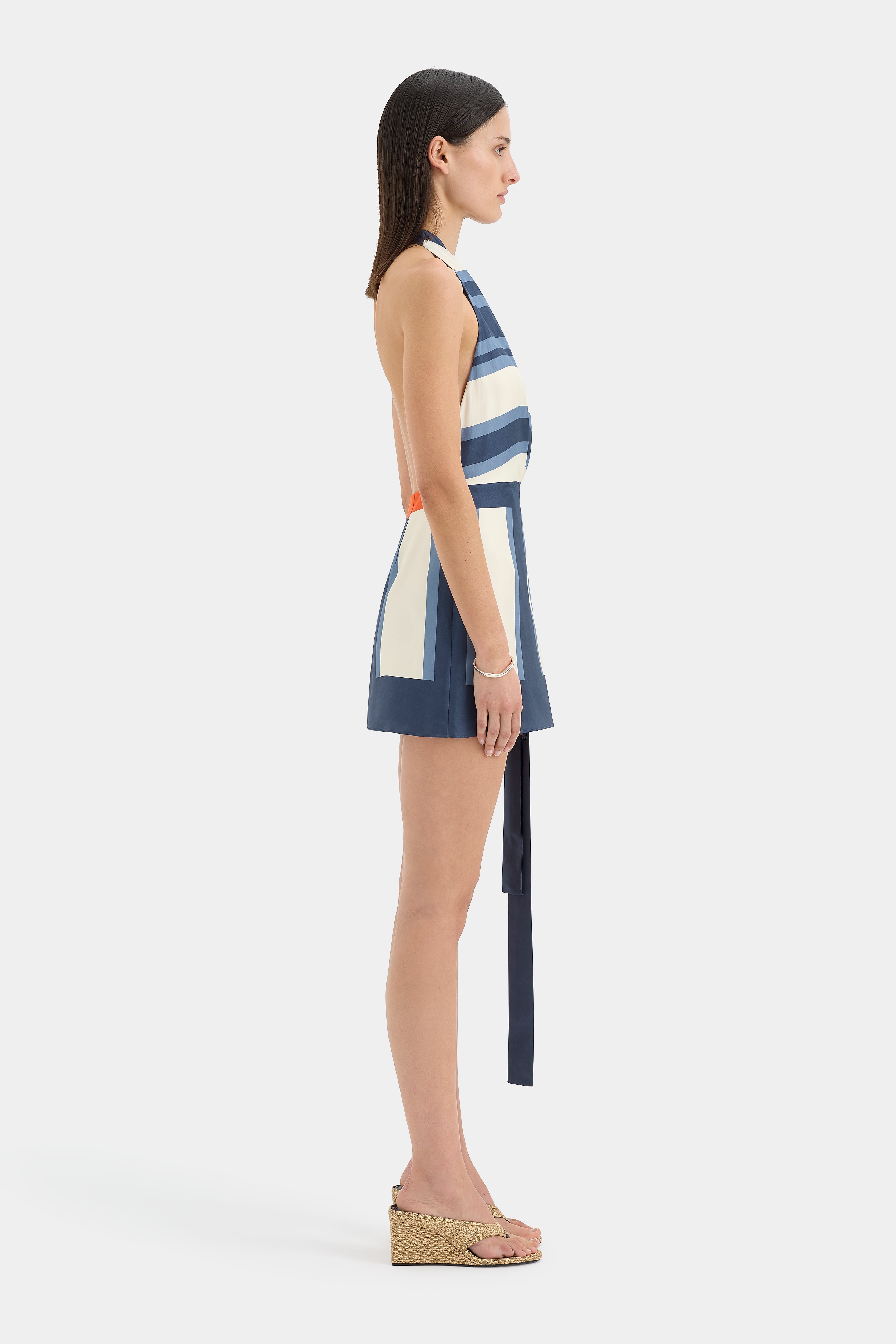 Dazed Wrap Halter Mini Dress