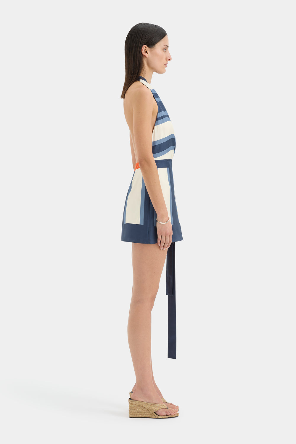 Dazed Wrap Halter Mini Dress