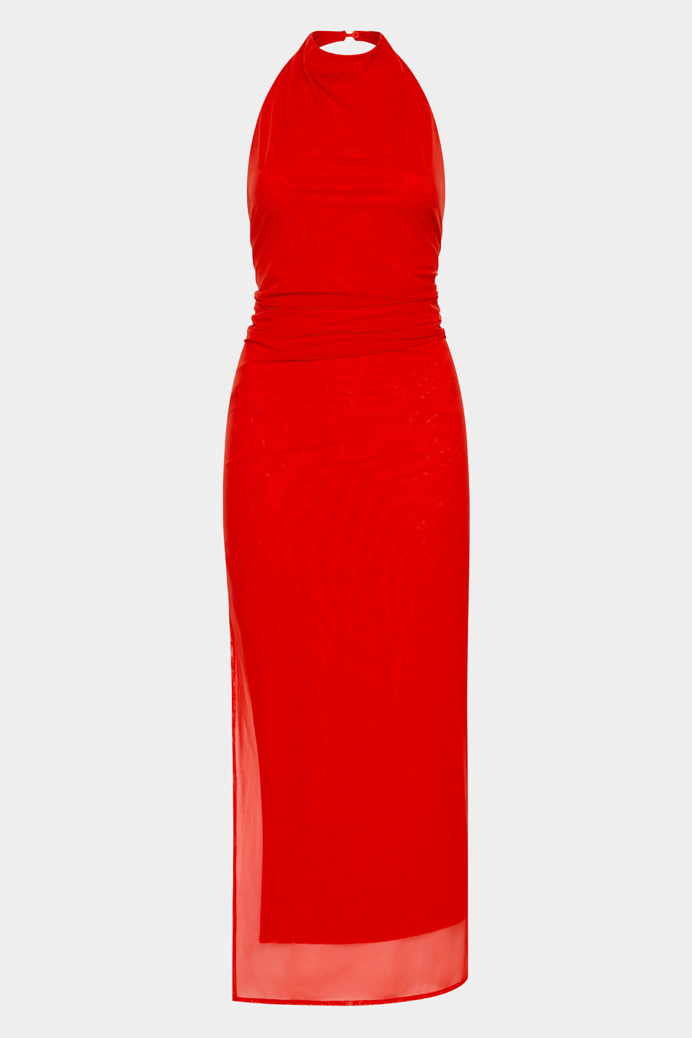 Jacques Mesh Halter Midi Dress