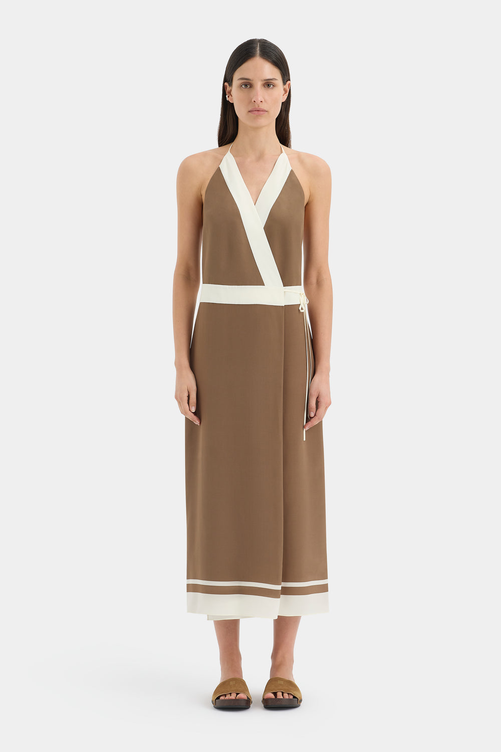 Almara Wrap Halter Dress